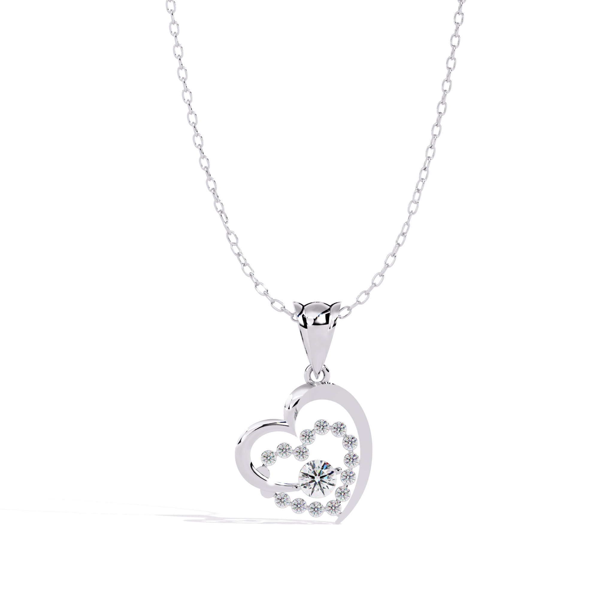 Heart Lab Grown Diamond Pendant