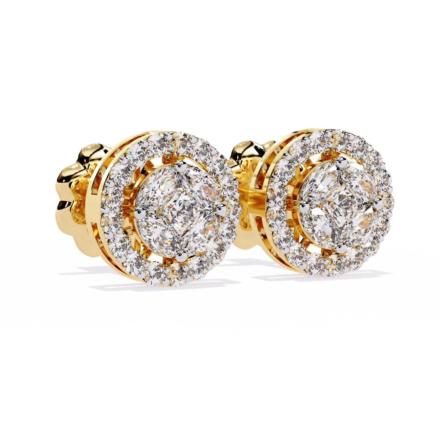 Lab Grown Diamonds Round delicate diamond earring