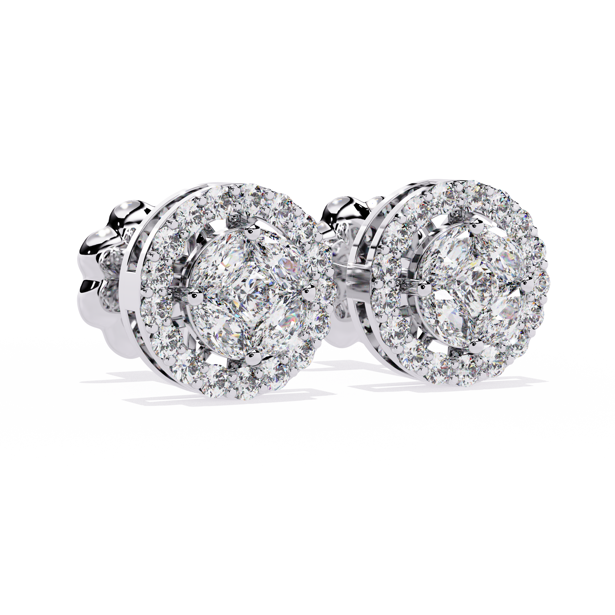 Lab Grown Diamonds Round delicate diamond earring