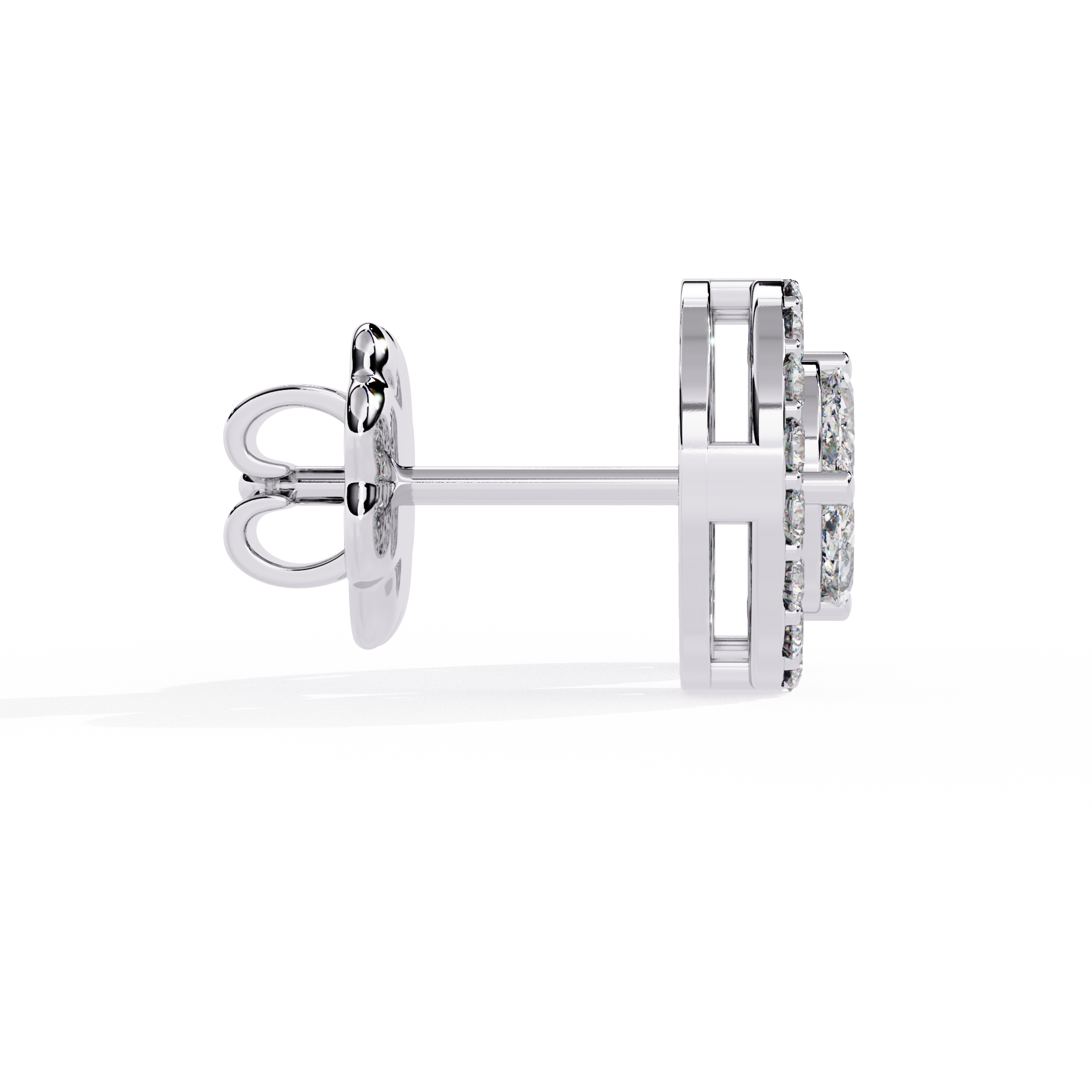 Lab Grown Diamonds Round delicate diamond earring