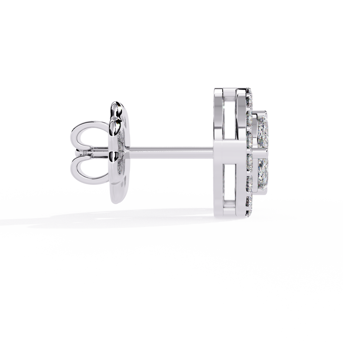 Lab Grown Diamonds Round delicate diamond earring