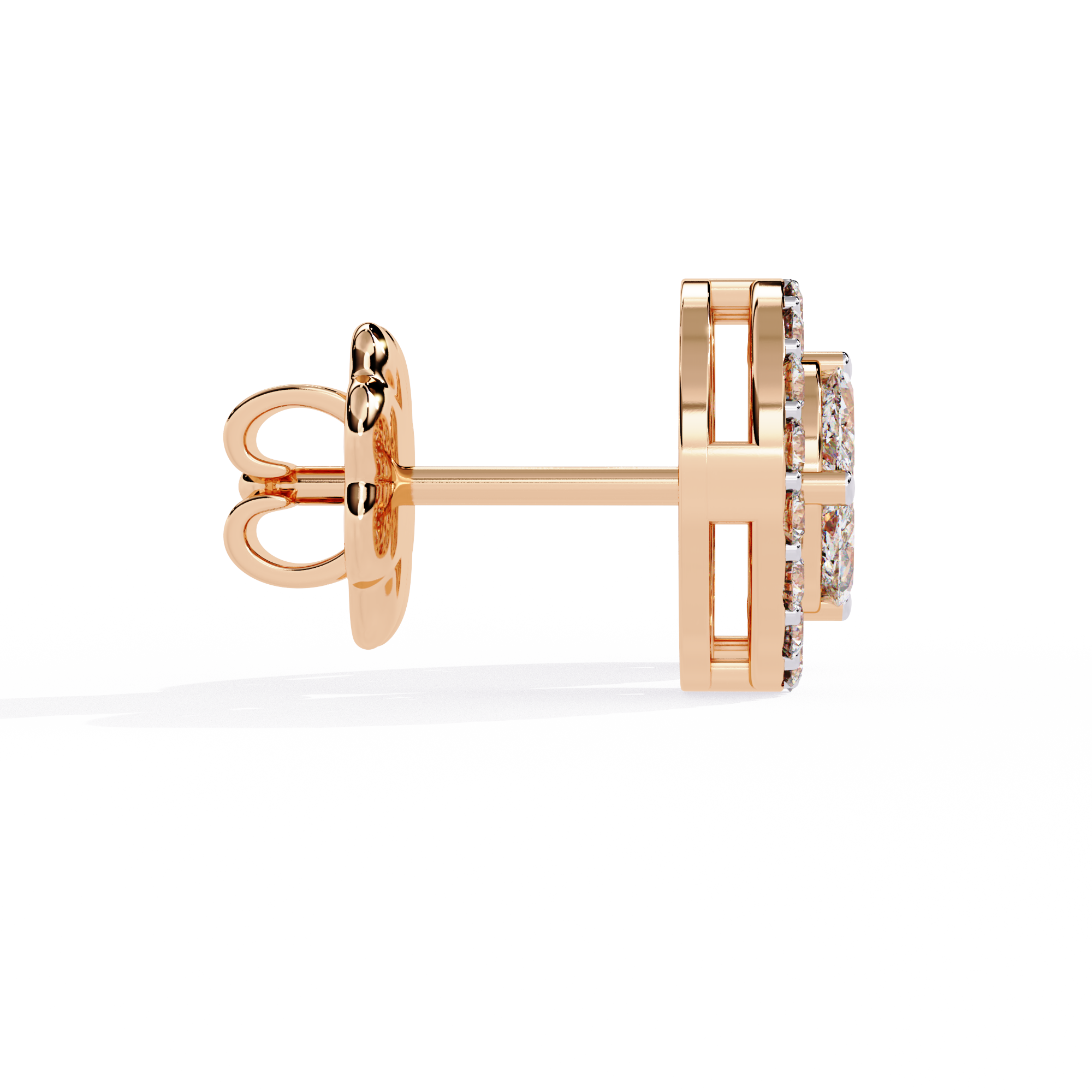 Lab Grown Diamonds Round delicate diamond earring