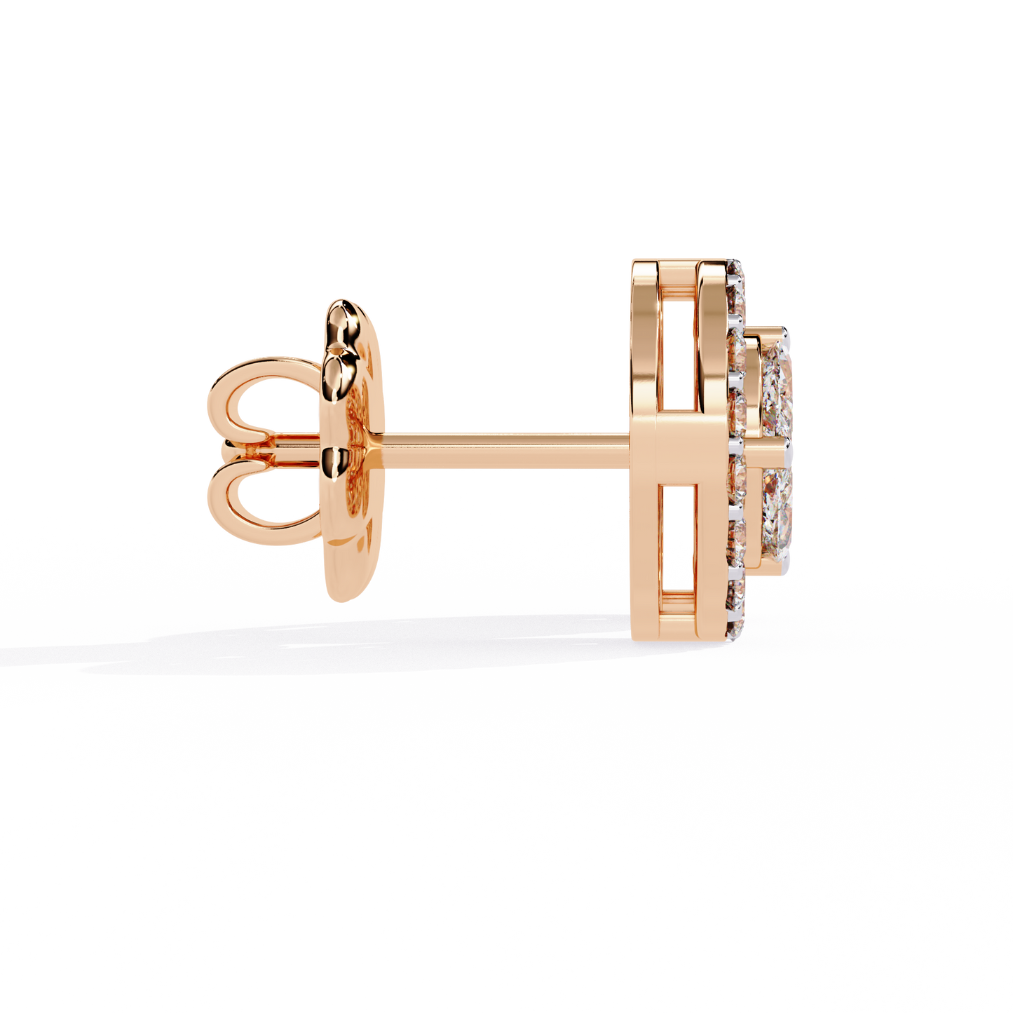 Lab Grown Diamonds Round delicate diamond earring