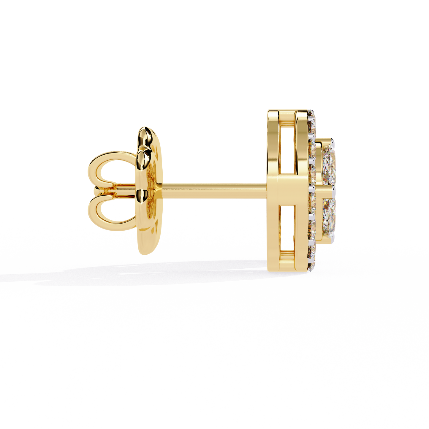 Lab Grown Diamonds Round delicate diamond earring
