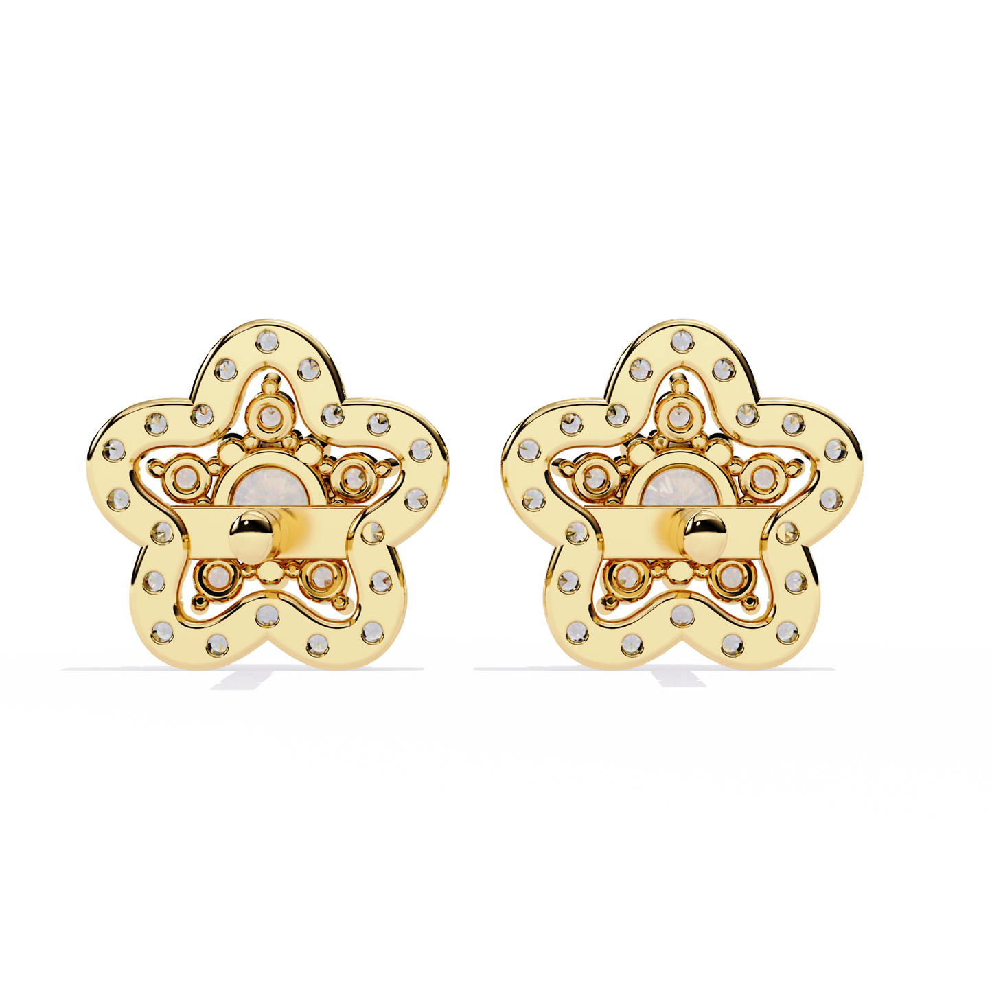 Lab Grown Diamond Studs Round Stone