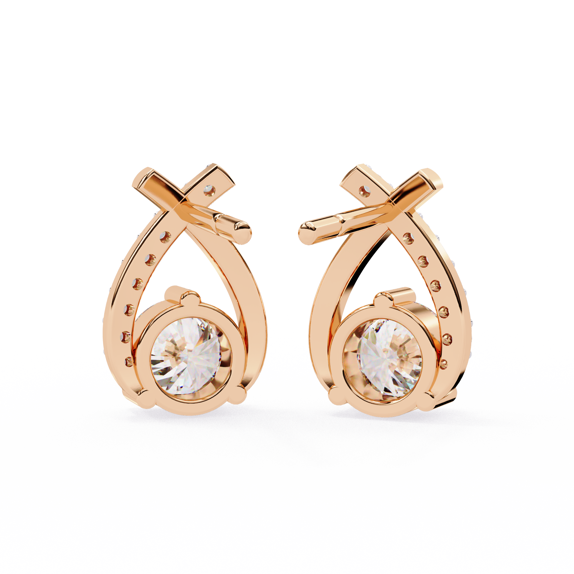 Cross Stud Earrings