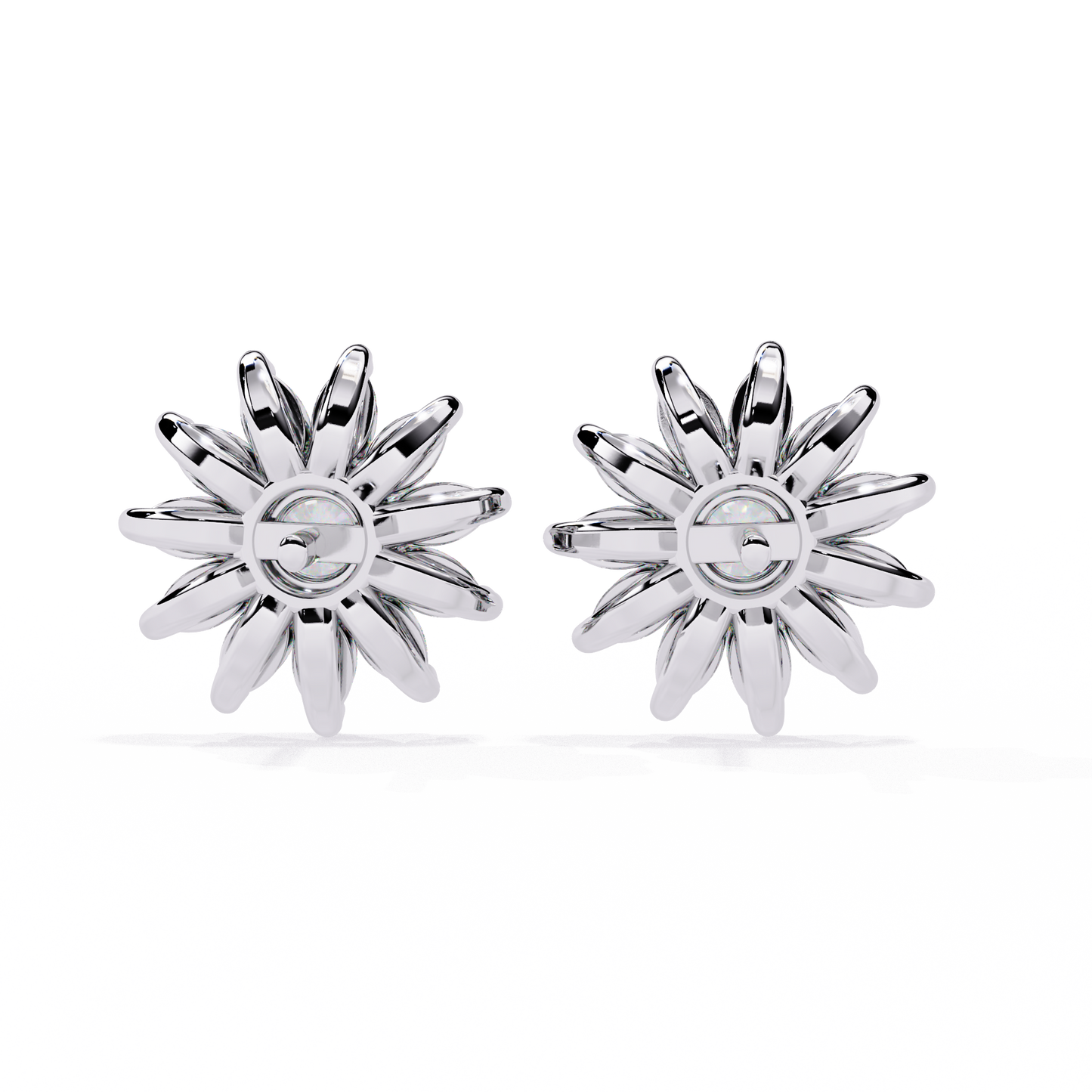 Party Wear Lab Grown Diamonds Gold Twilight Gleam Earrings