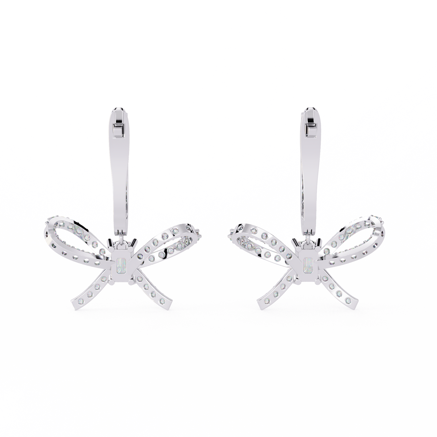 Tiny Bow Stud Earrings | Bow-inspired Lab-grown Diamond
