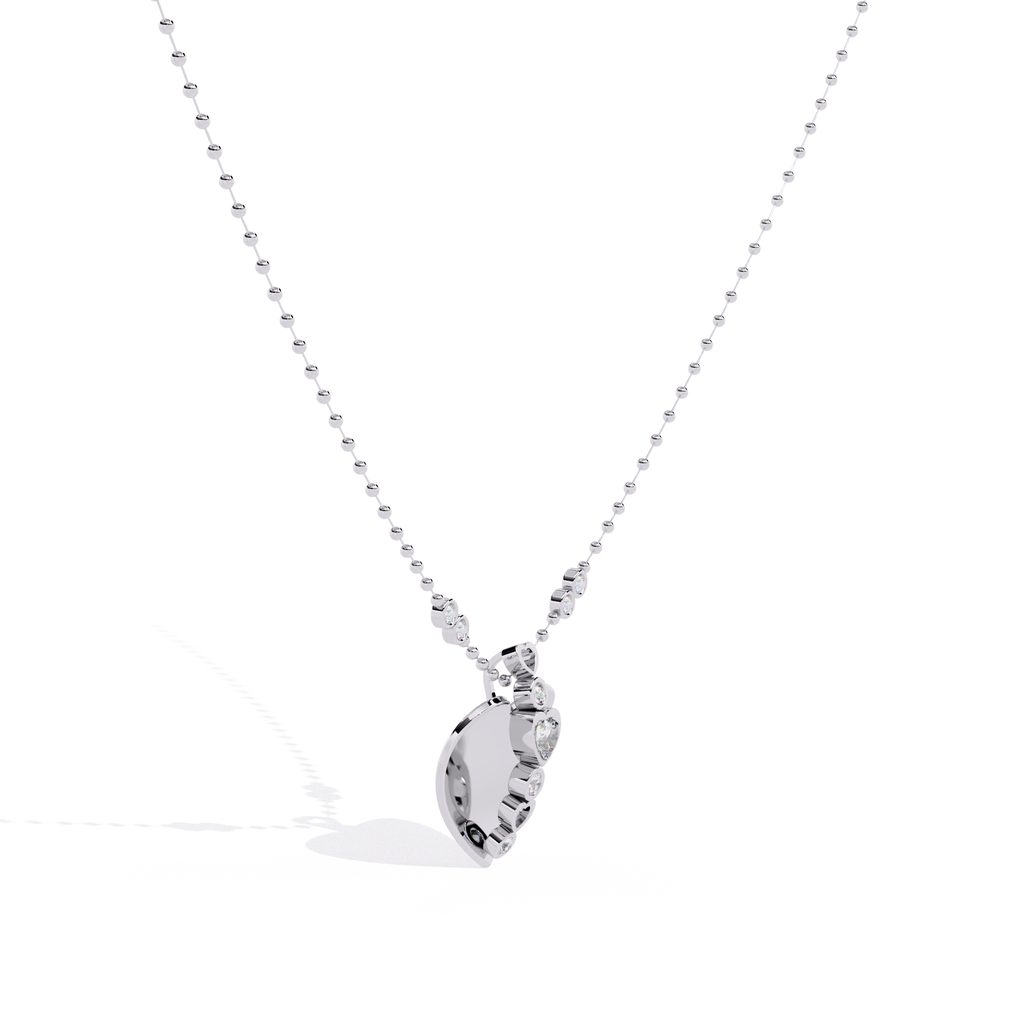 Lab Grown Diamond Heart Pendant for Women