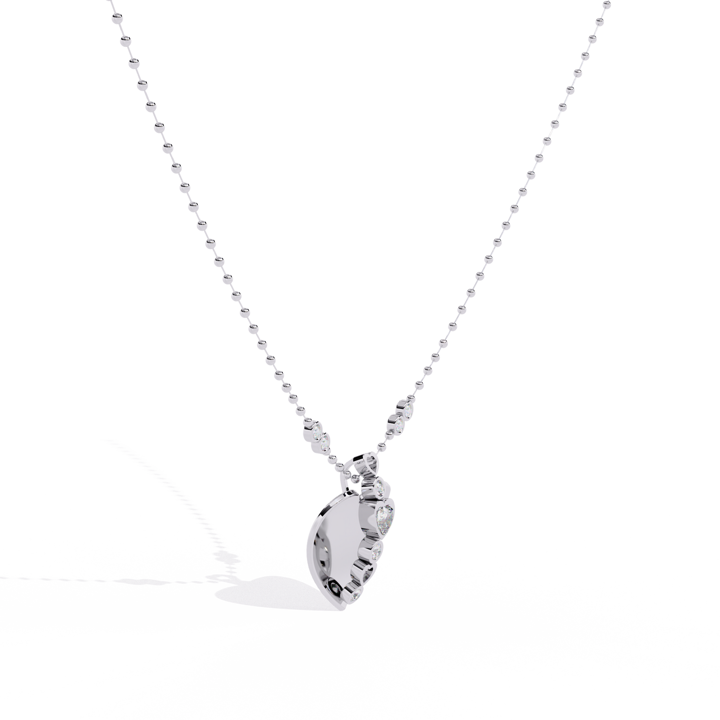 Lab Grown Diamond Heart Pendant for Women