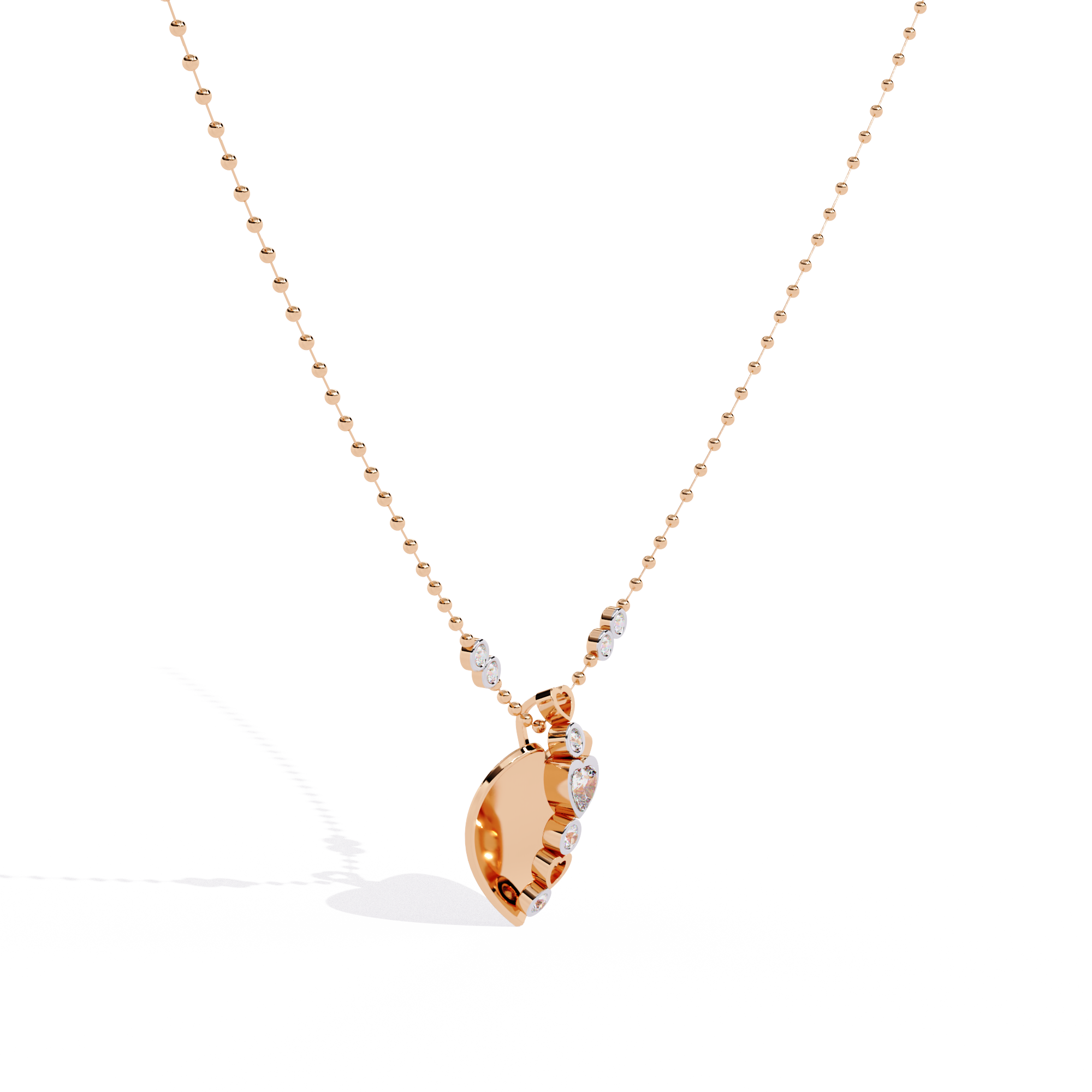 Lab Grown Diamond Heart Pendant for Women