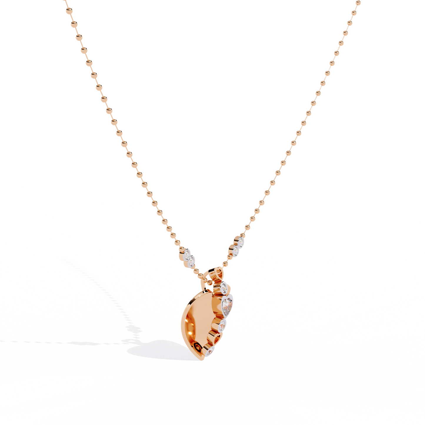 Lab Grown Diamond Heart Pendant for Women
