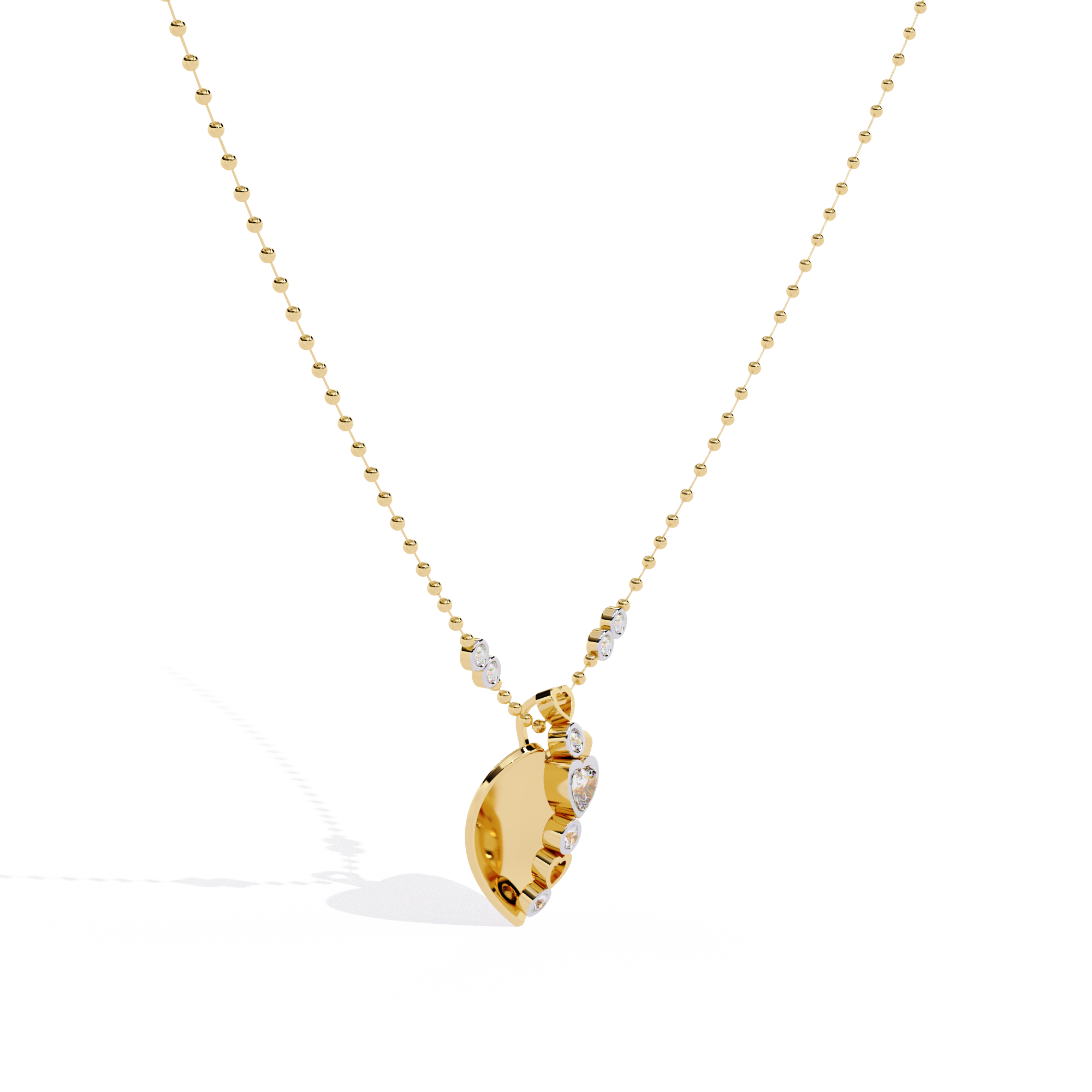 Lab Grown Diamond Heart Pendant for Women