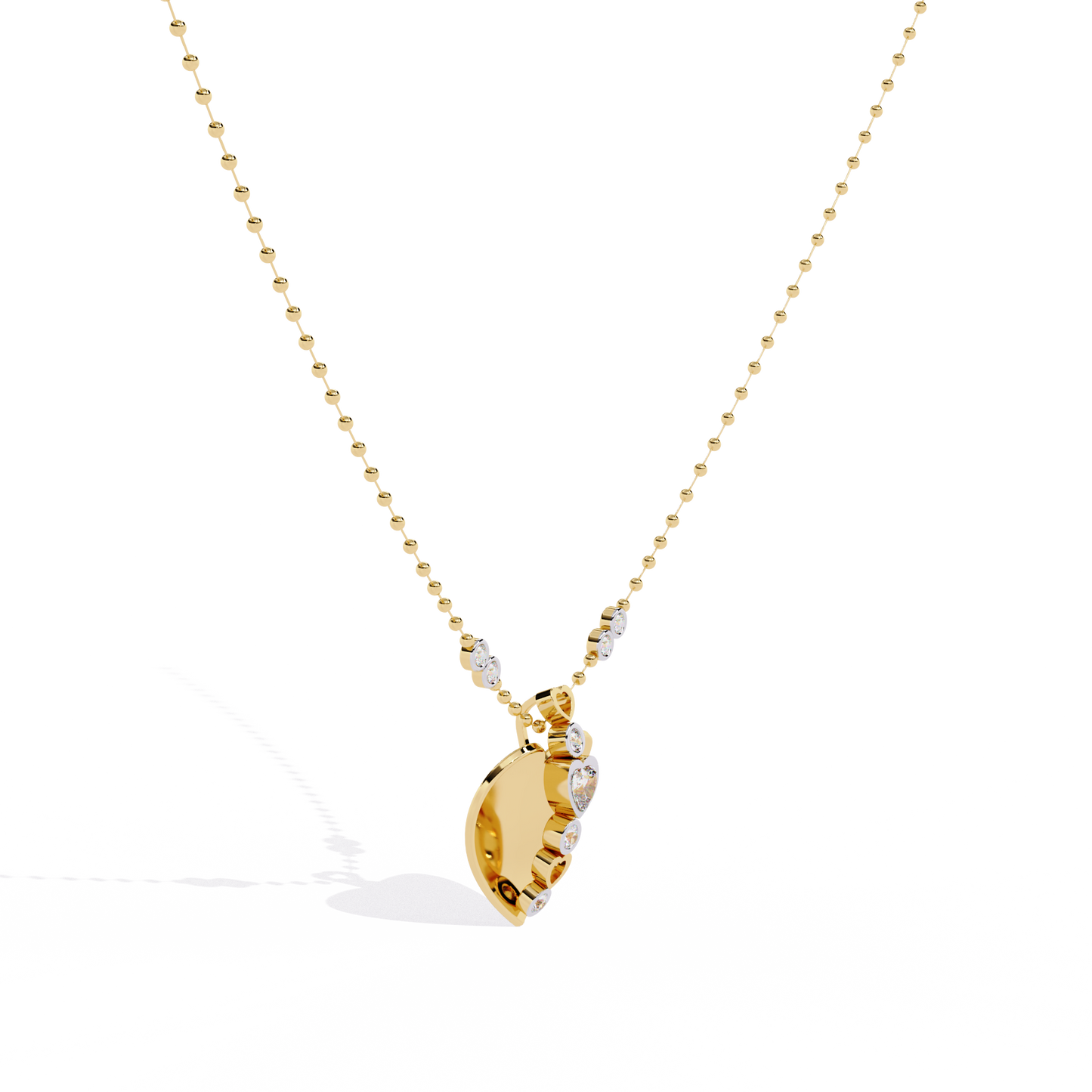 Lab Grown Diamond Heart Pendant for Women