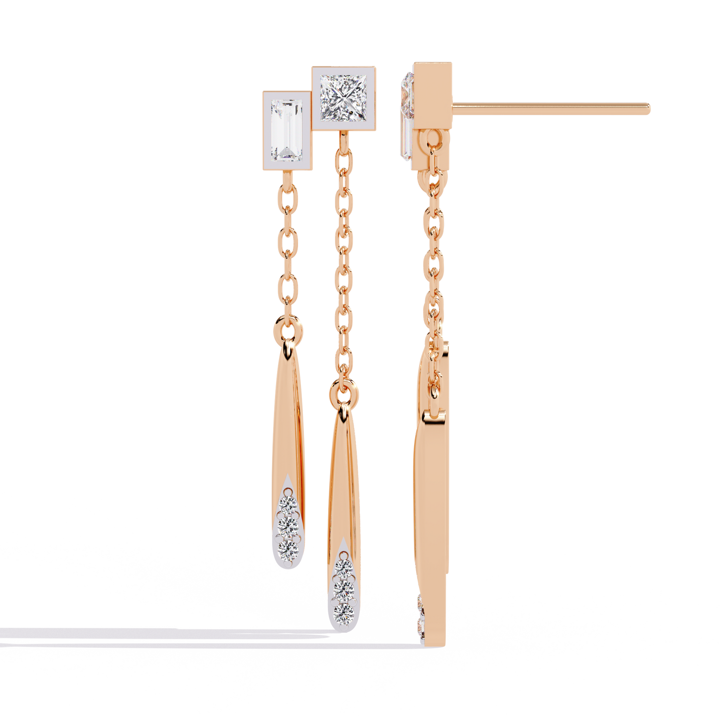 Multi-Shape Lab Grown Diamond Earrings