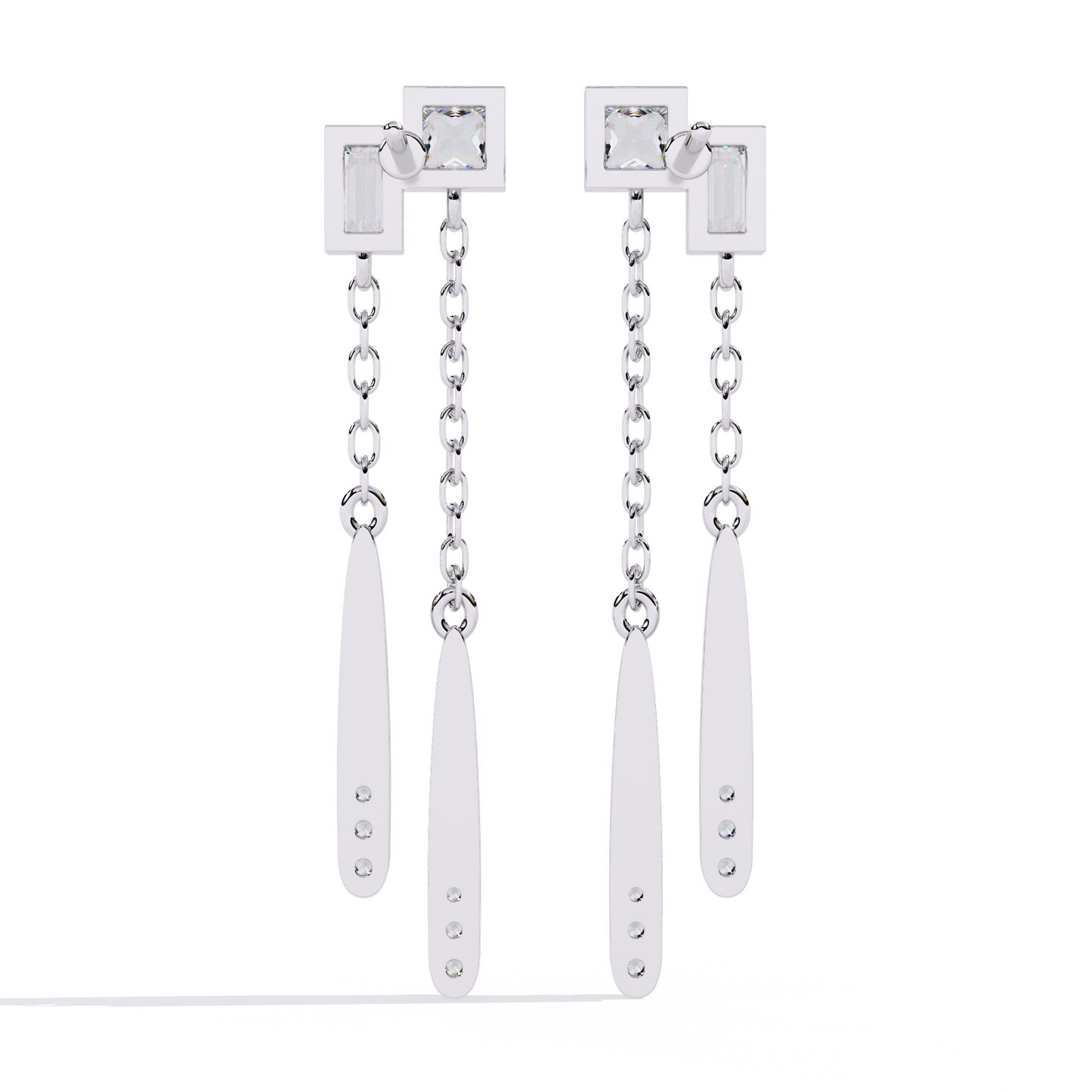 Multi-Shape Lab Grown Diamond Earrings