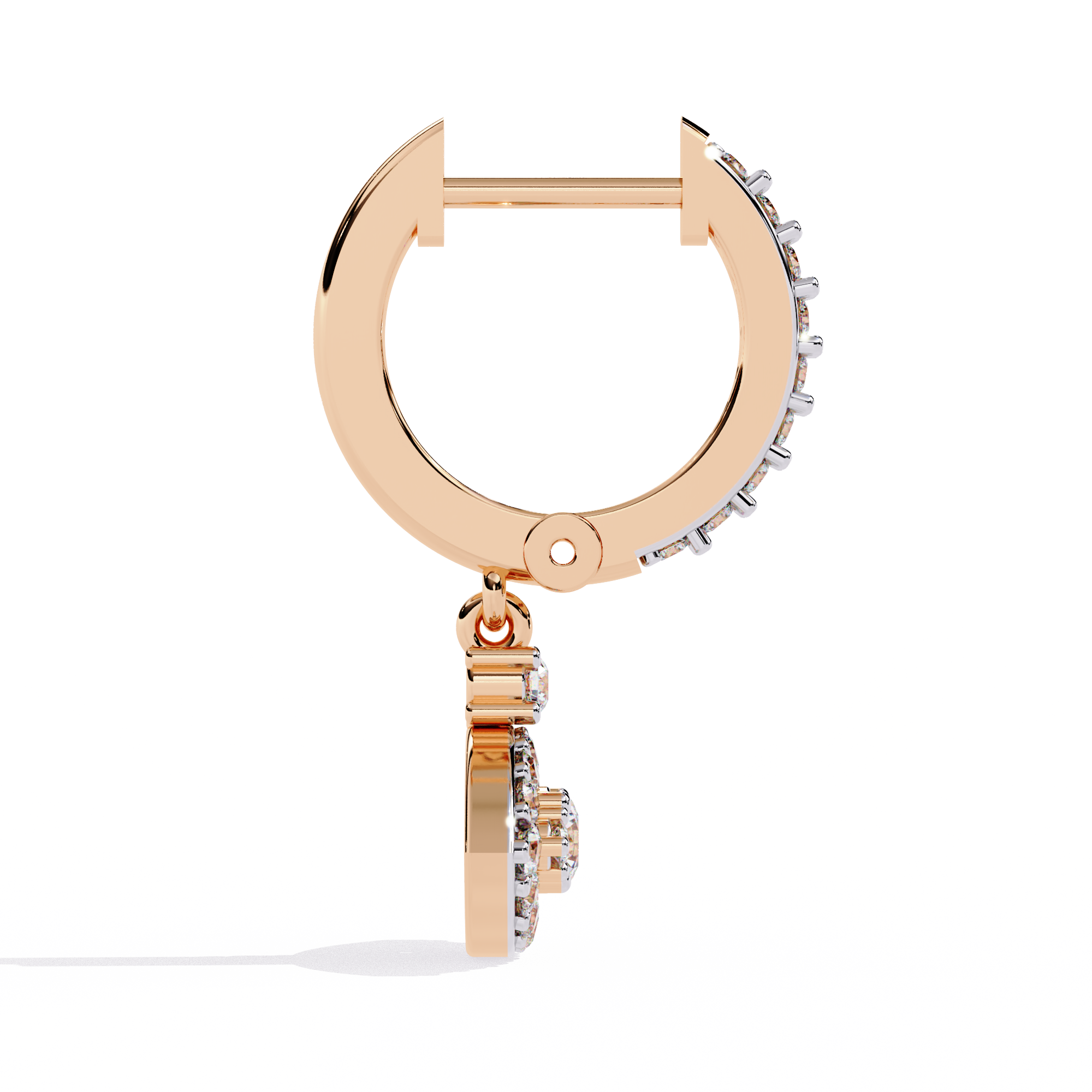 Jacquie Aiche Diamond Ceramic Evil Eye Hoop