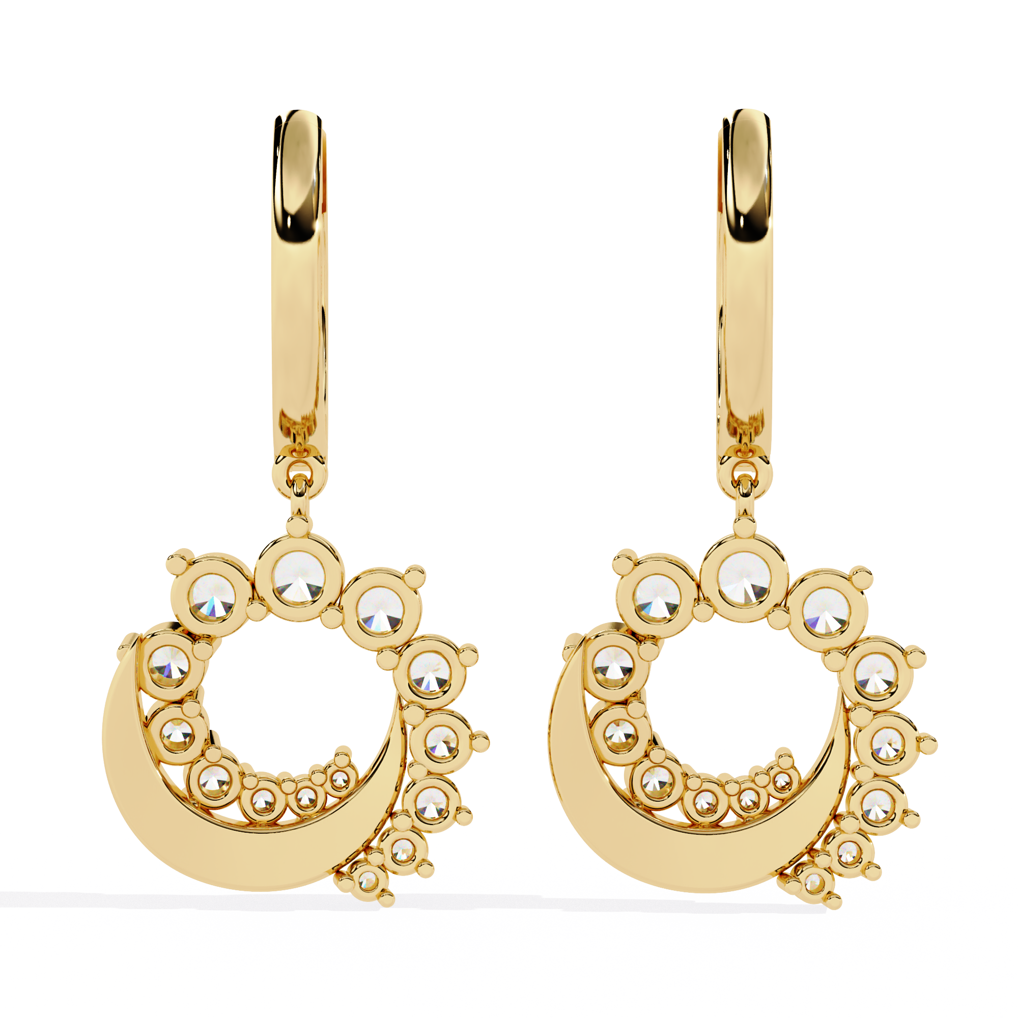 Love on The Side Diamond Earrings - Asymmetrical Dazzle