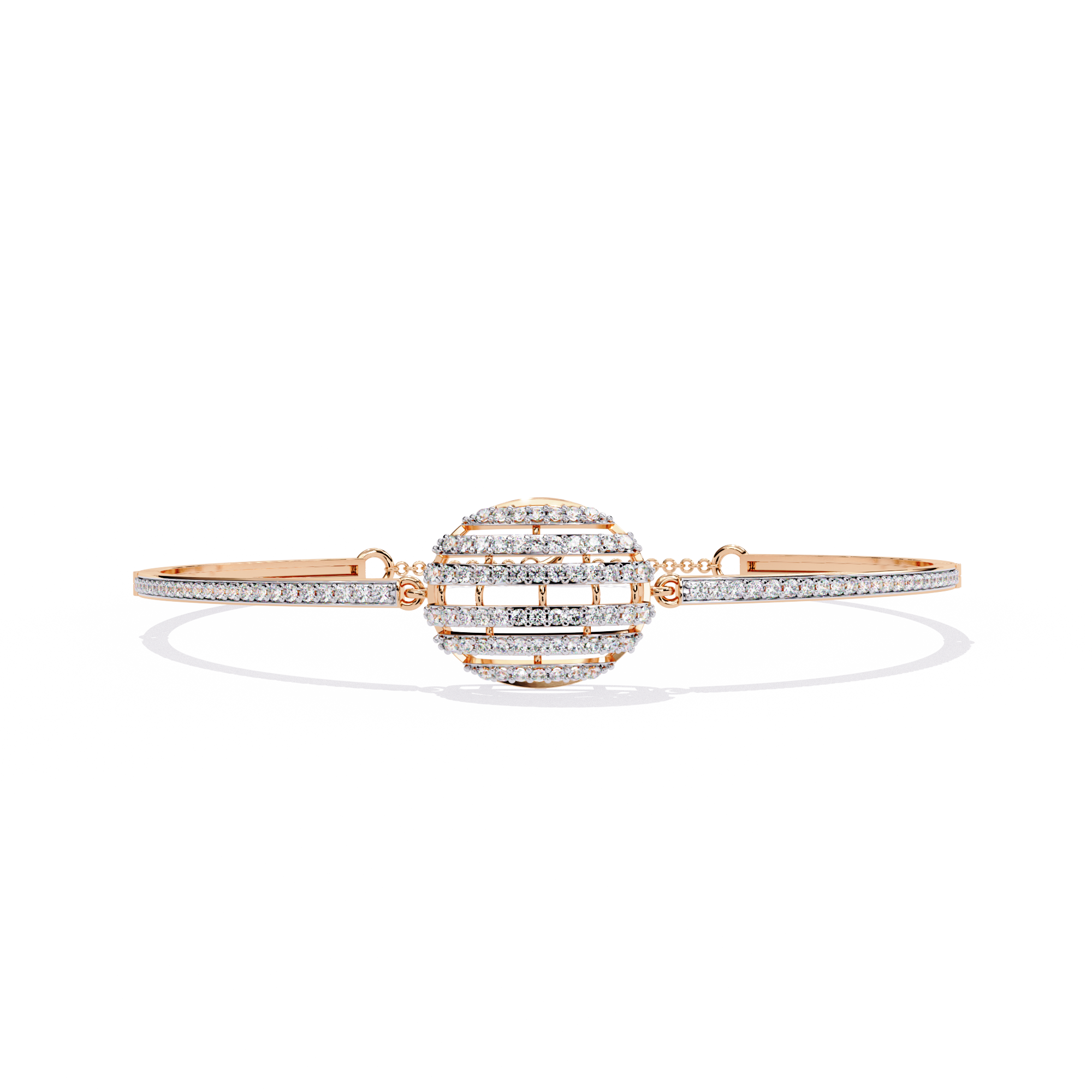 Striking Diamond Bracelet with Layered