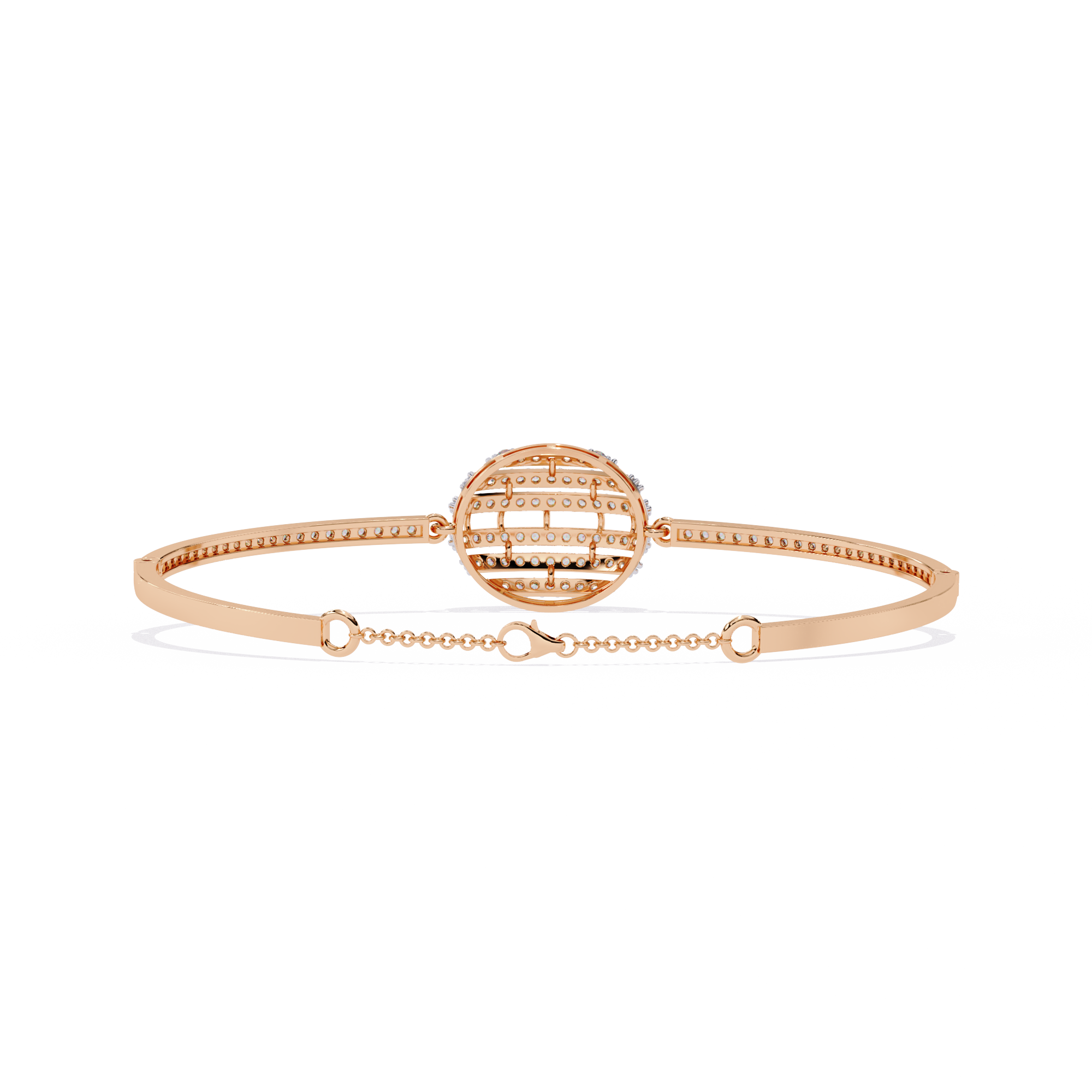 Striking Diamond Bracelet with Layered