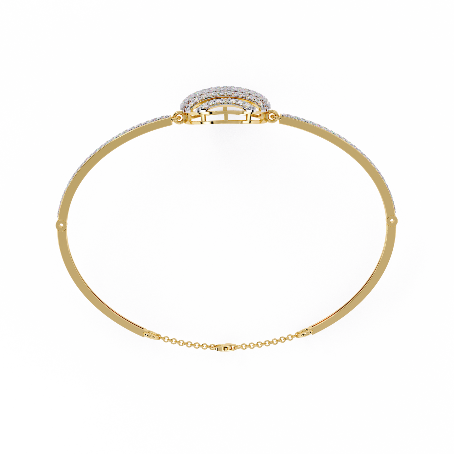 Striking Diamond Bracelet with Layered