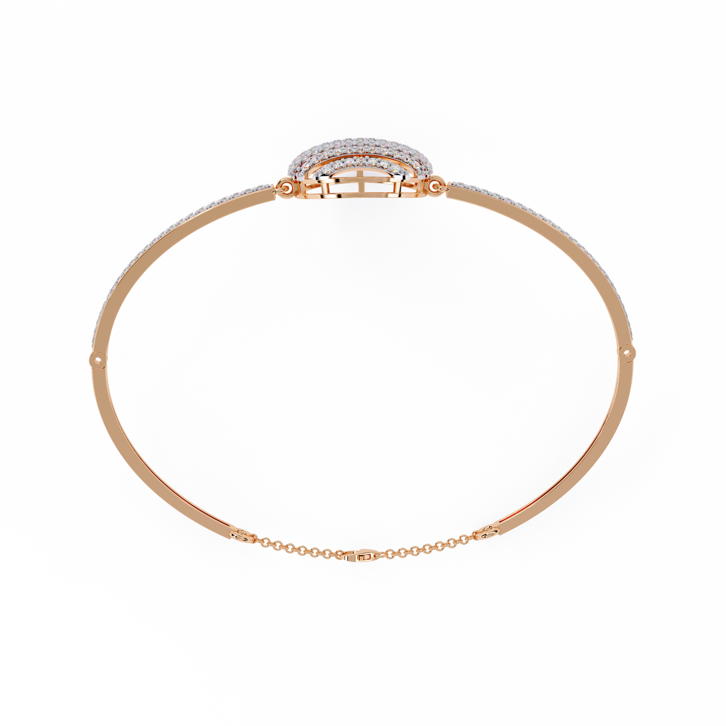 Striking Diamond Bracelet with Layered