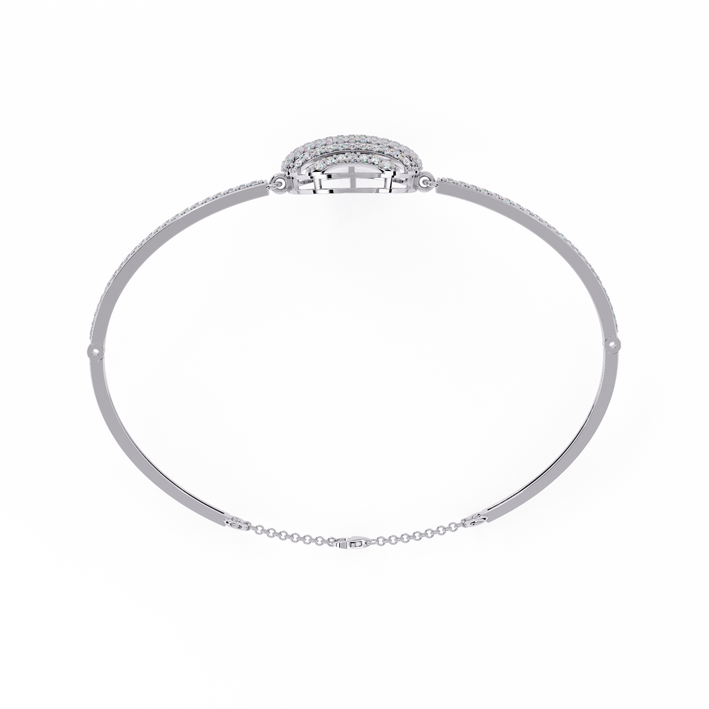 Striking Diamond Bracelet with Layered