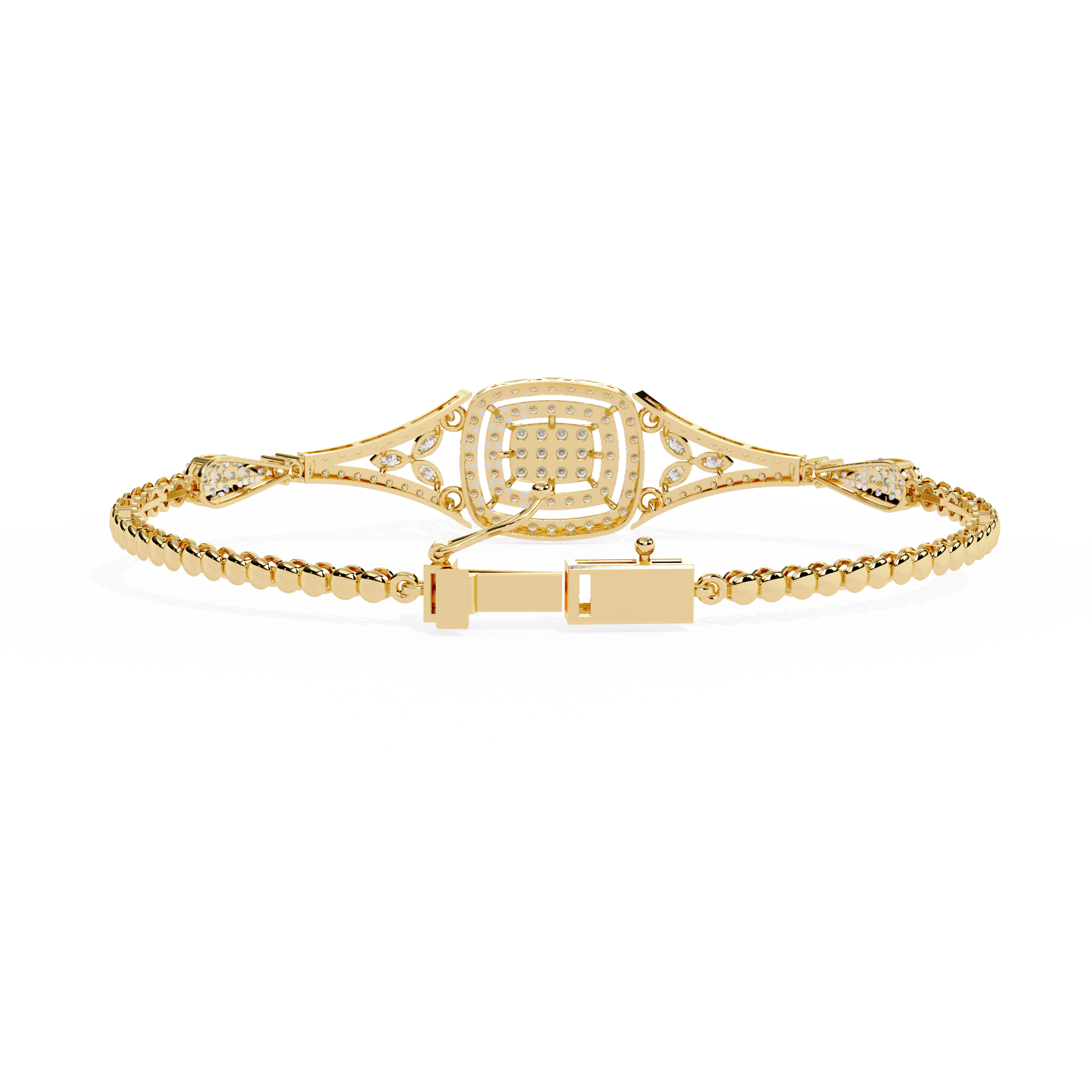 Buy Classic Cluster Lab Grown Diamond Bangle Timeless Style