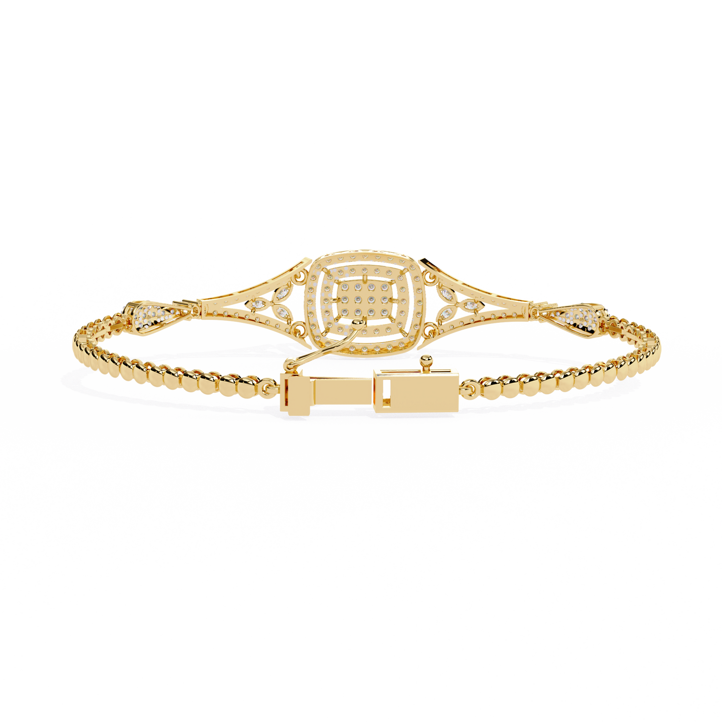 Buy Classic Cluster Lab Grown Diamond Bangle Timeless Style