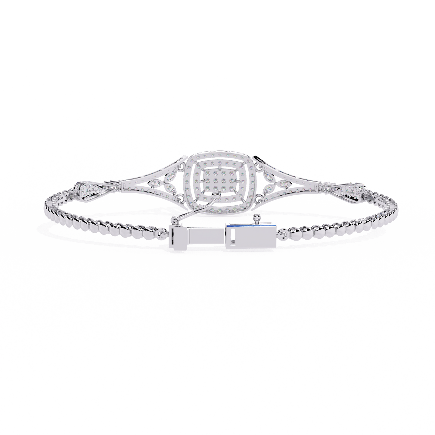 Buy Classic Cluster Lab Grown Diamond Bangle Timeless Style