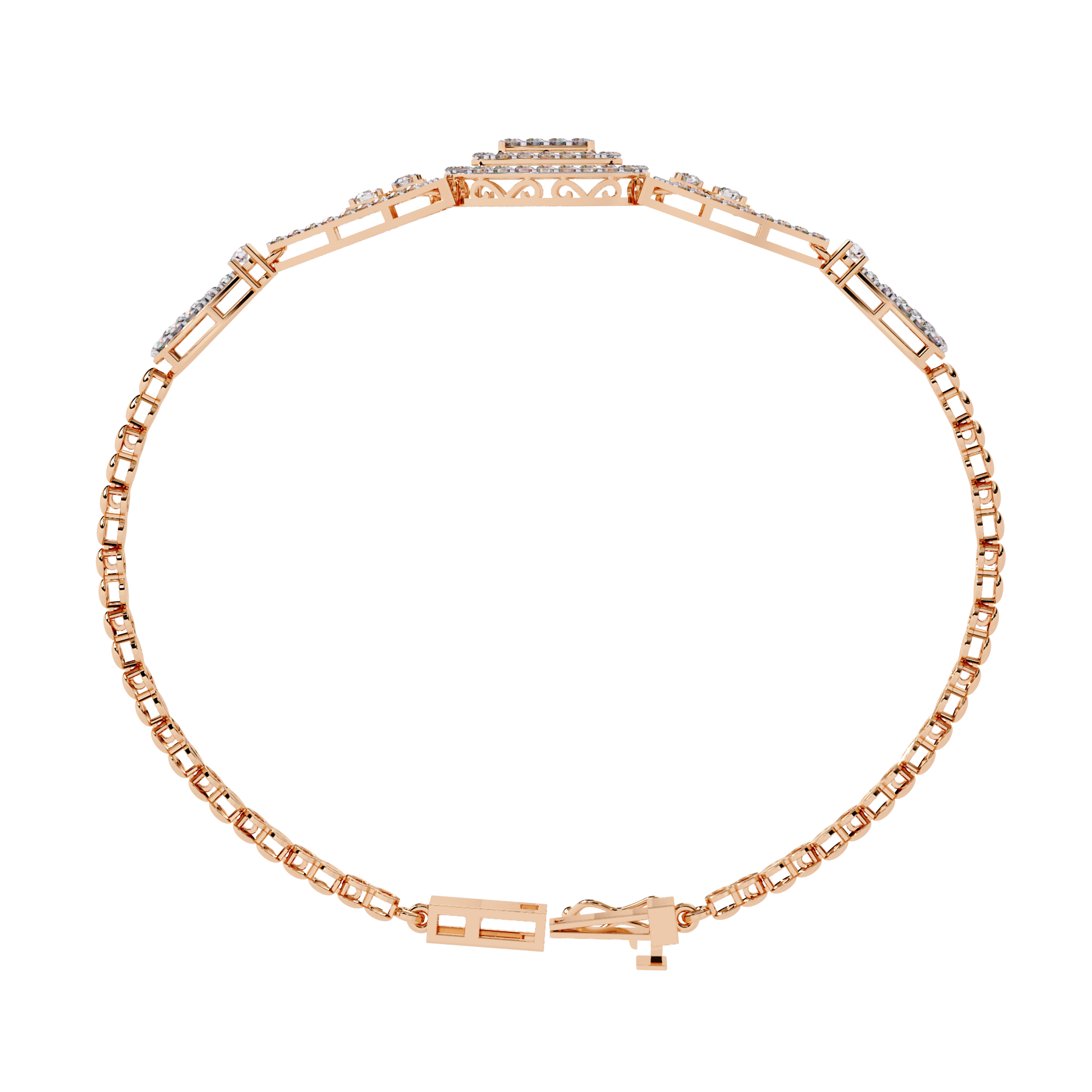Buy Classic Cluster Lab Grown Diamond Bangle Timeless Style