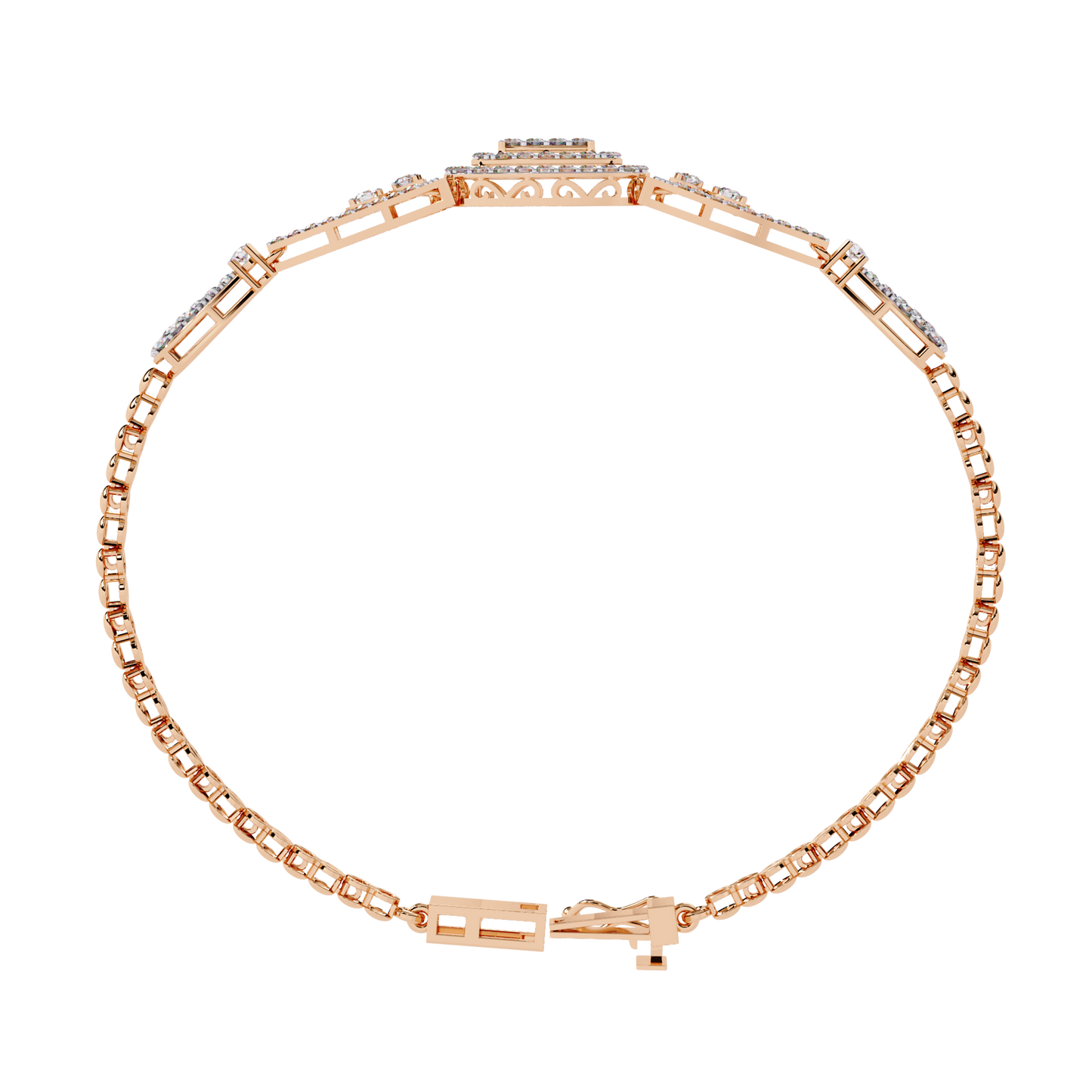 Buy Classic Cluster Lab Grown Diamond Bangle Timeless Style