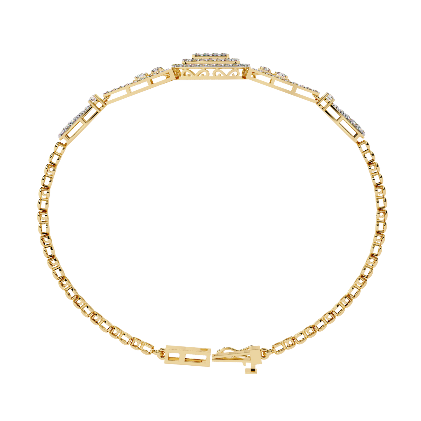 Buy Classic Cluster Lab Grown Diamond Bangle Timeless Style