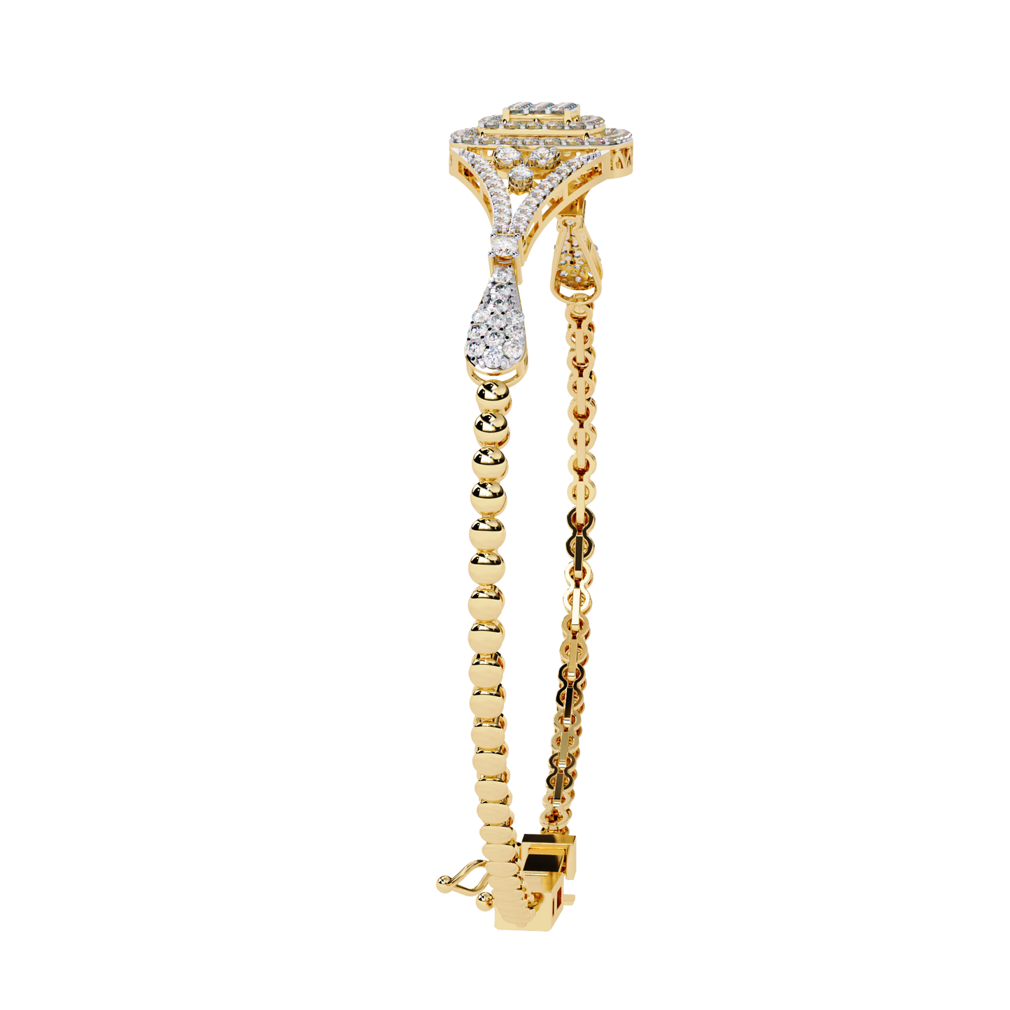 Buy Classic Cluster Lab Grown Diamond Bangle Timeless Style