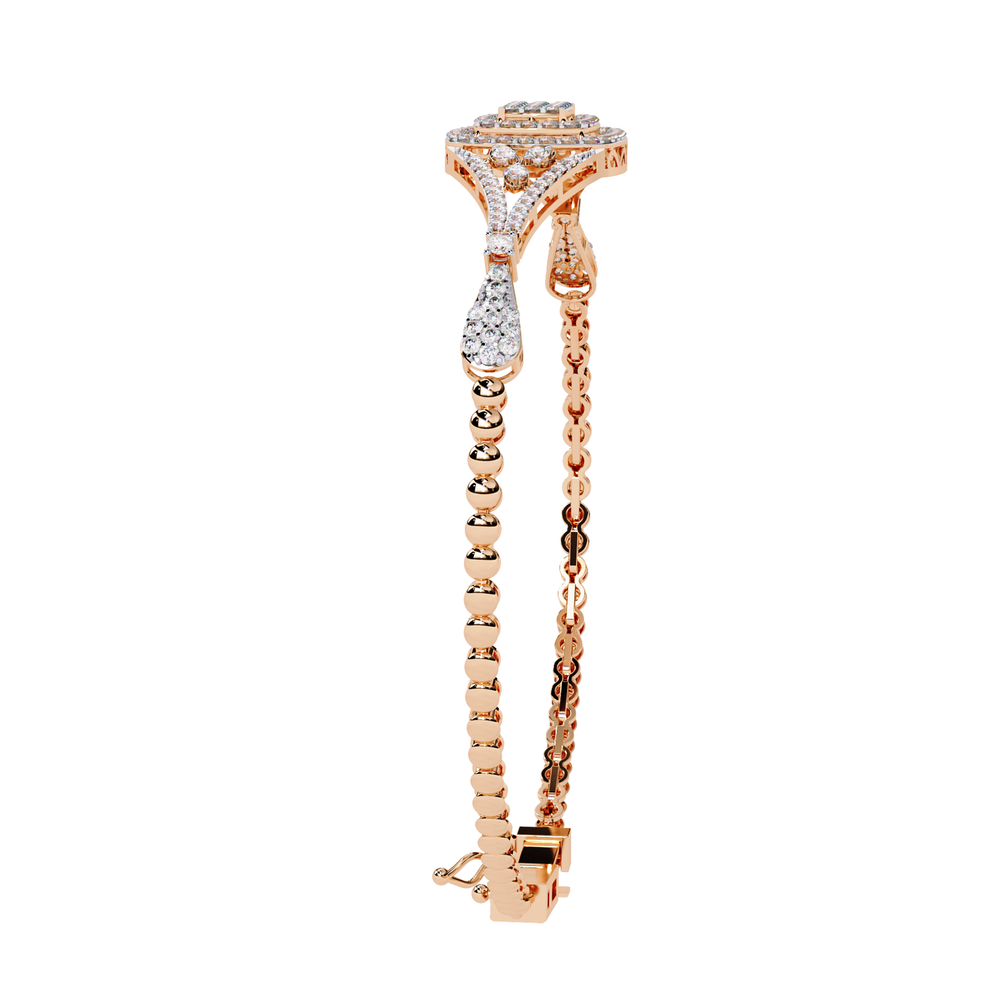 Buy Classic Cluster Lab Grown Diamond Bangle Timeless Style