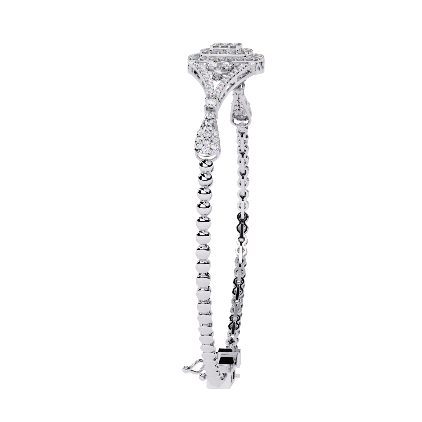 Buy Classic Cluster Lab Grown Diamond Bangle Timeless Style