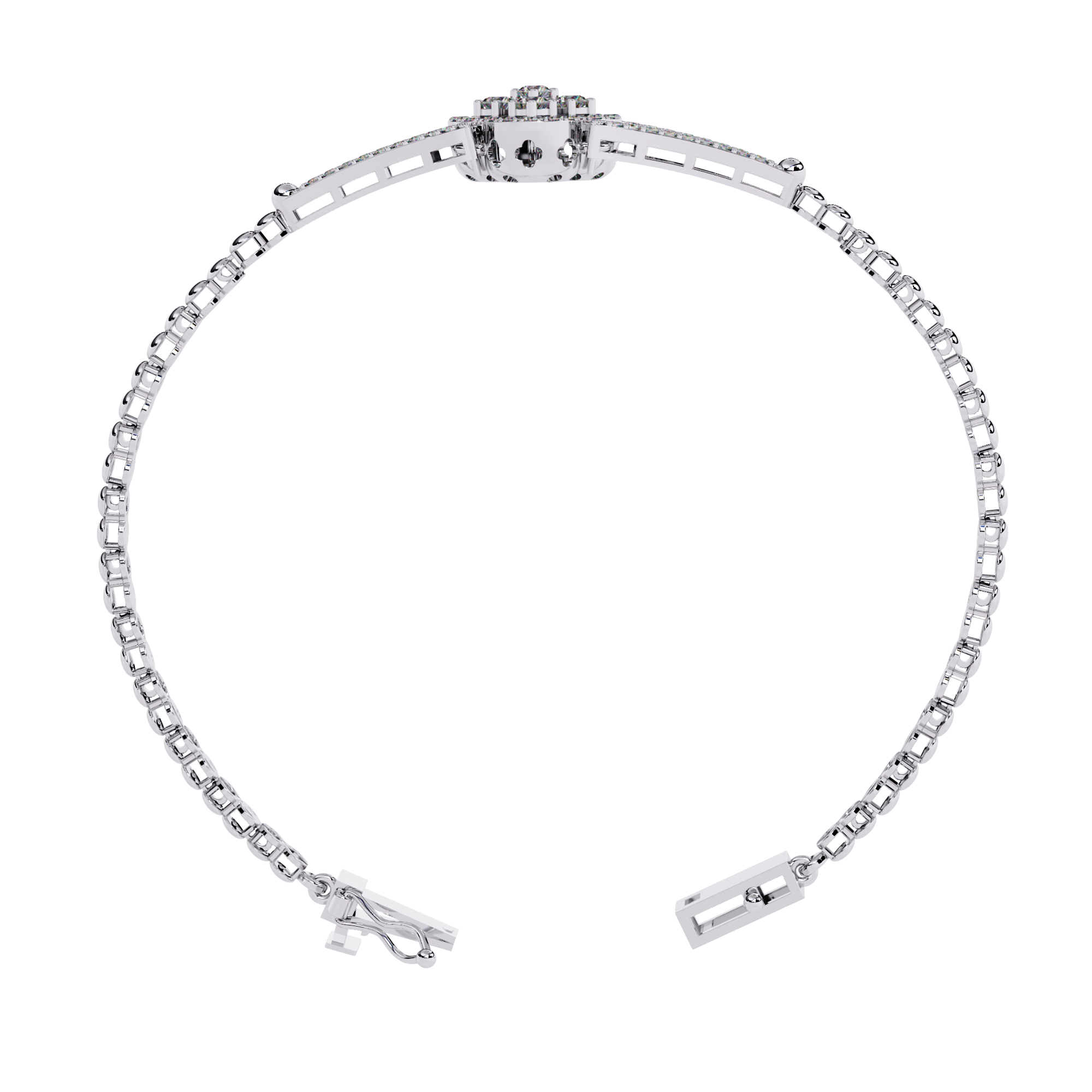 Buy Lab Grown Diamond Kada Bracelet Online India