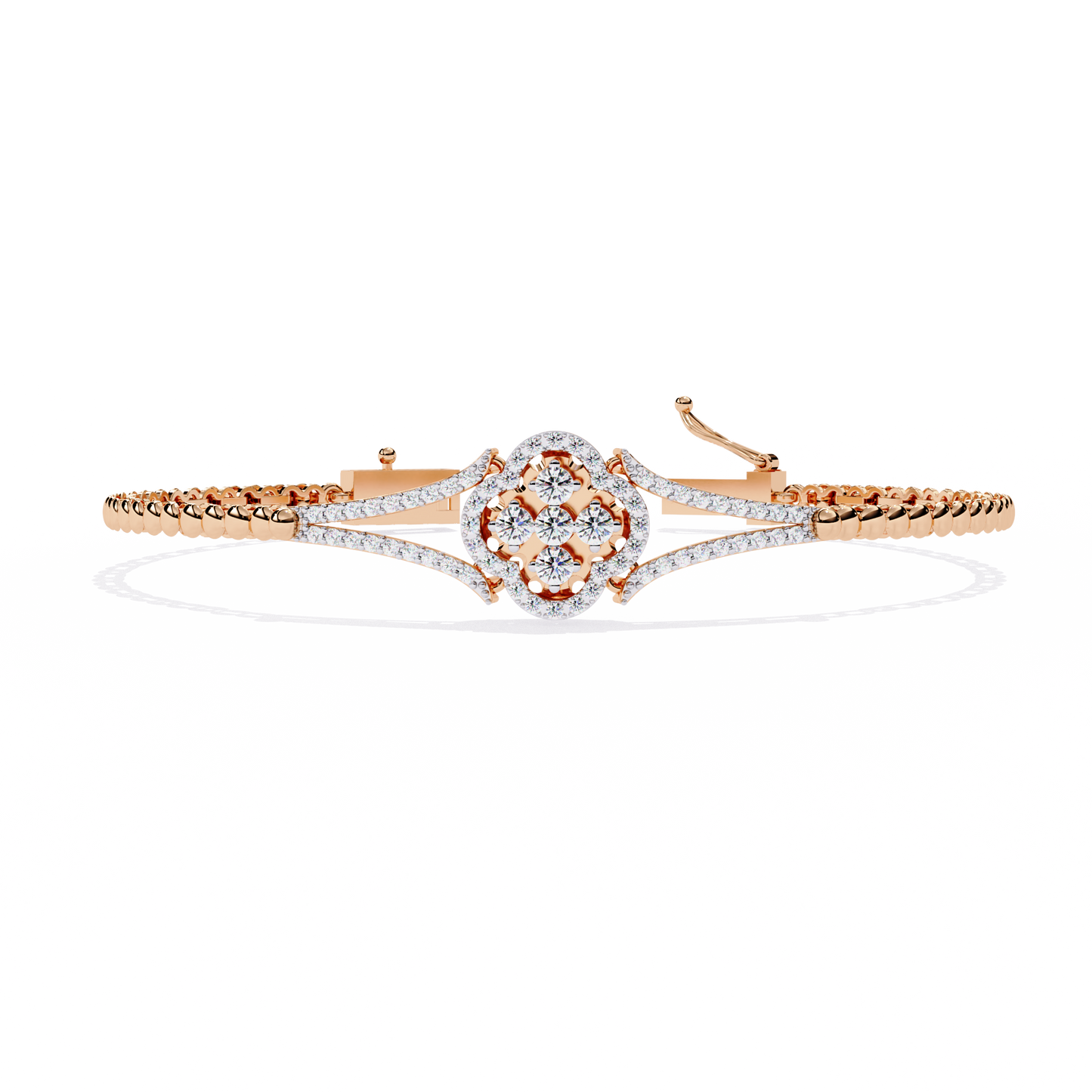 Buy Lab Grown Diamond Kada Bracelet Online India