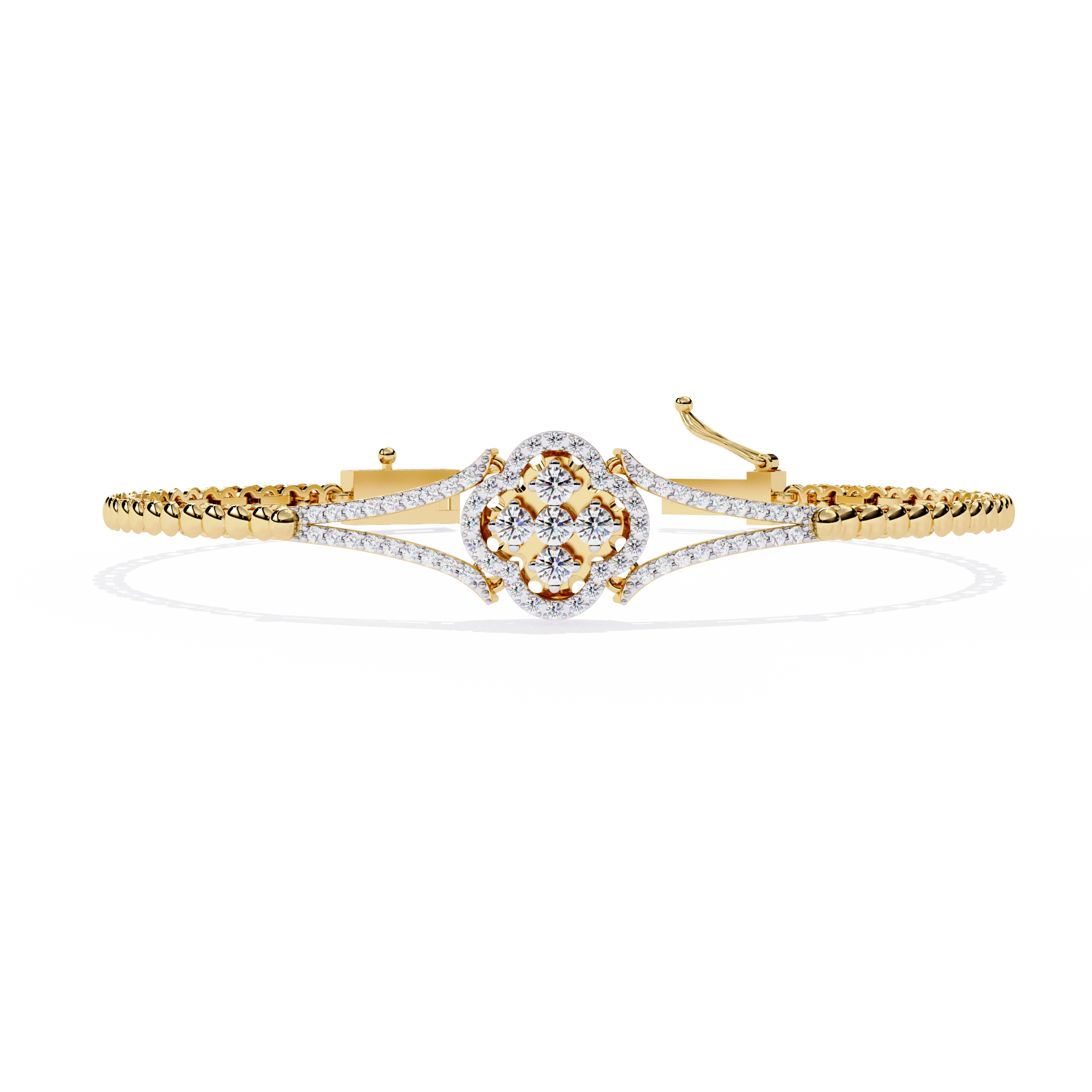 Buy Lab Grown Diamond Kada Bracelet Online India