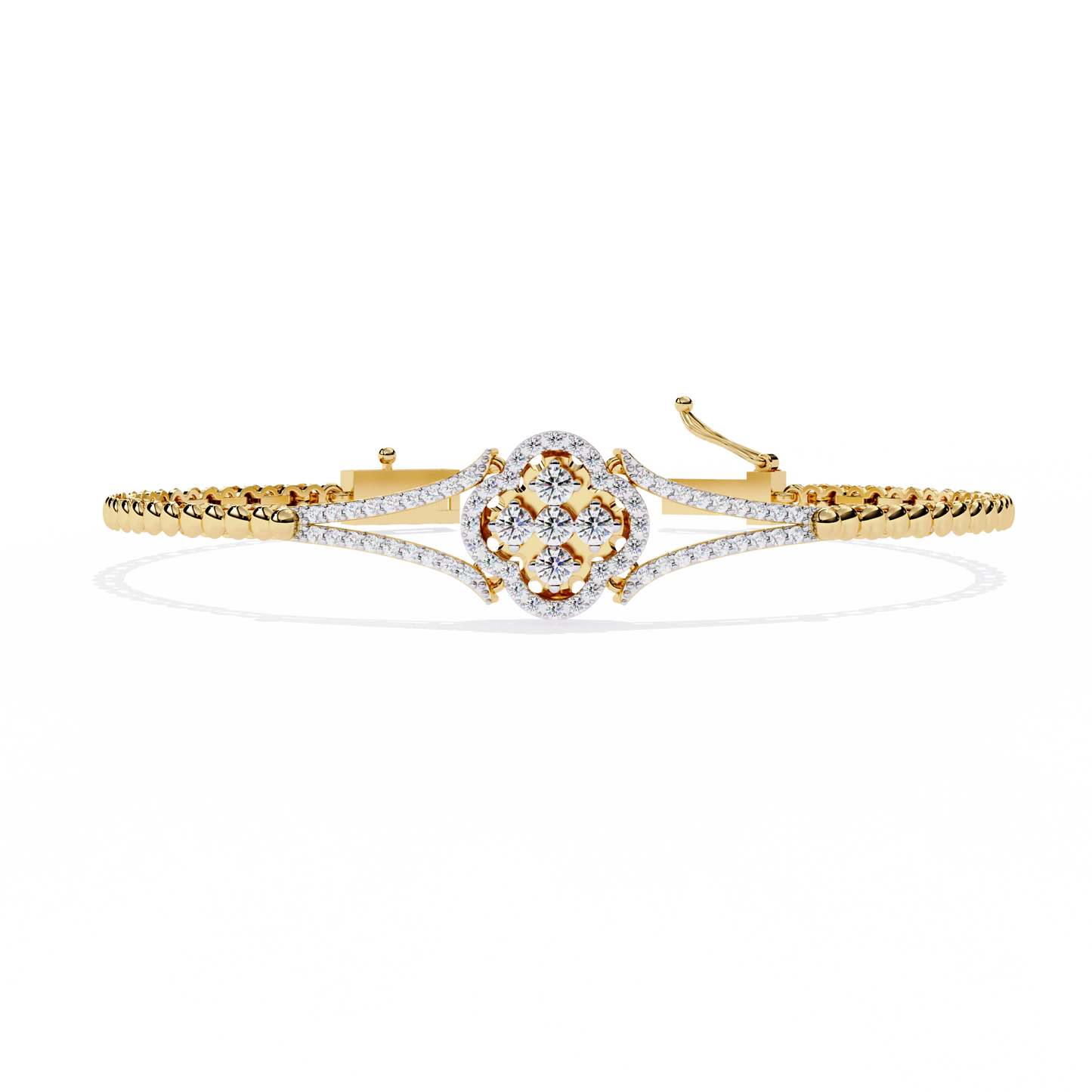 Buy Lab Grown Diamond Kada Bracelet Online India