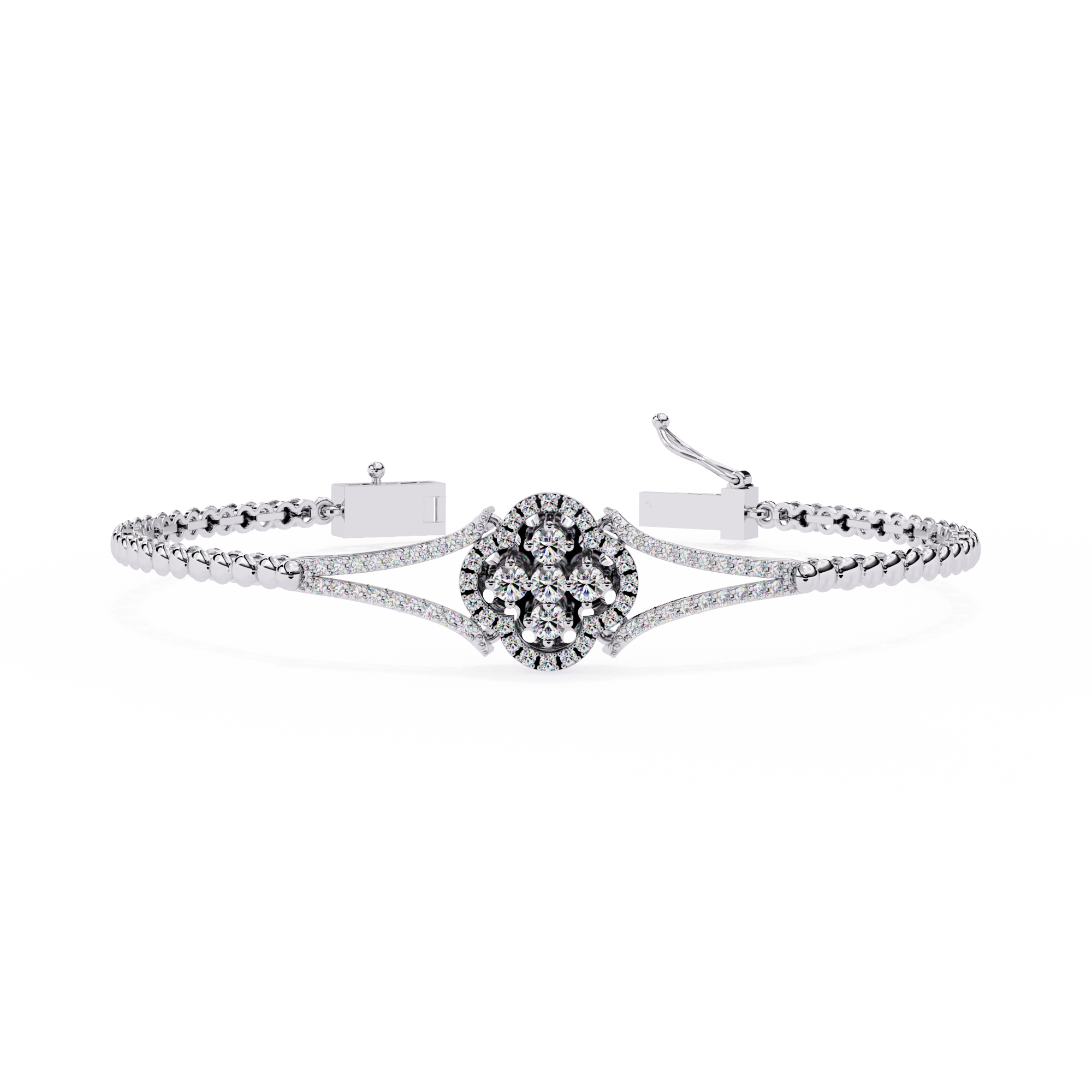 Buy Lab Grown Diamond Kada Bracelet Online India
