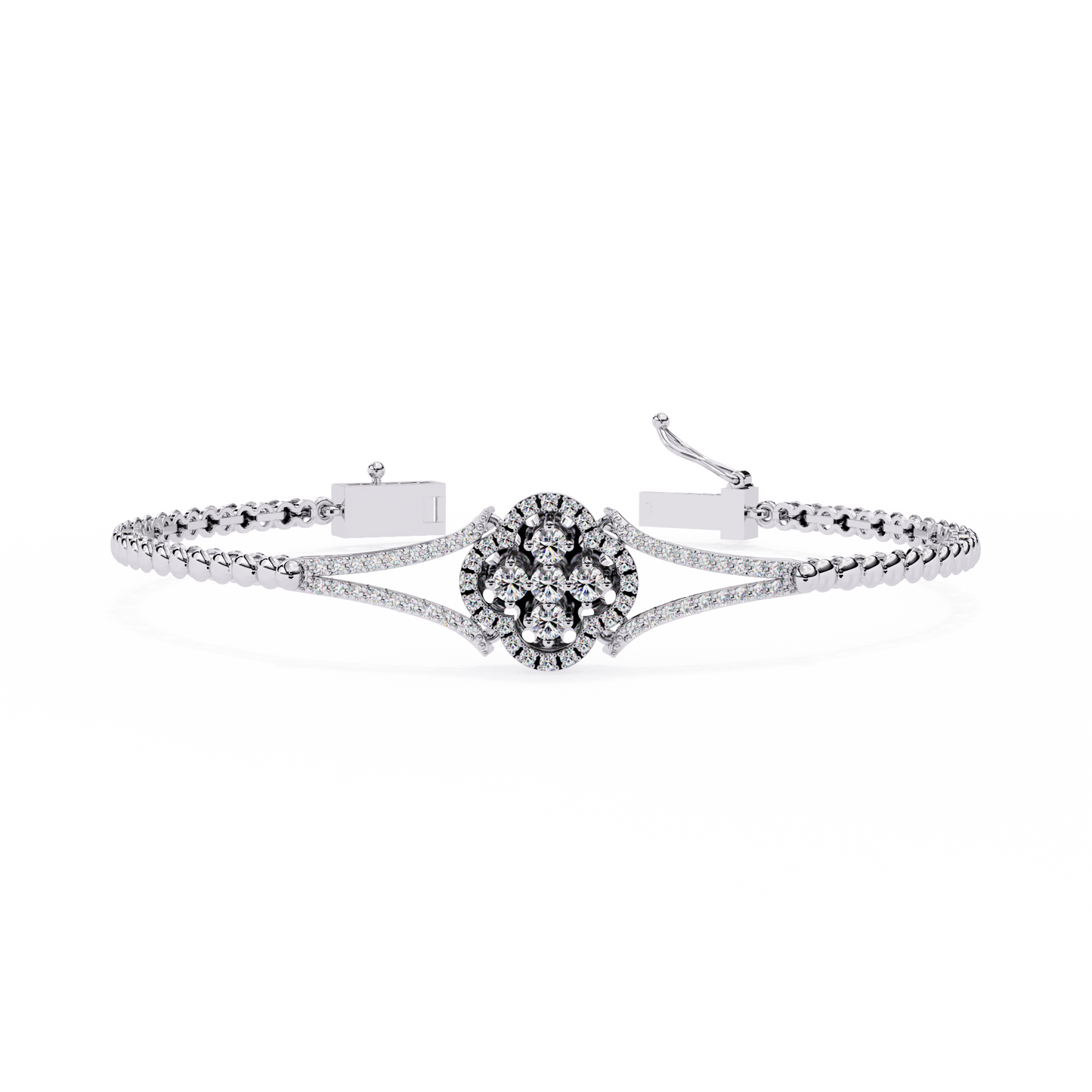 Buy Lab Grown Diamond Kada Bracelet Online India