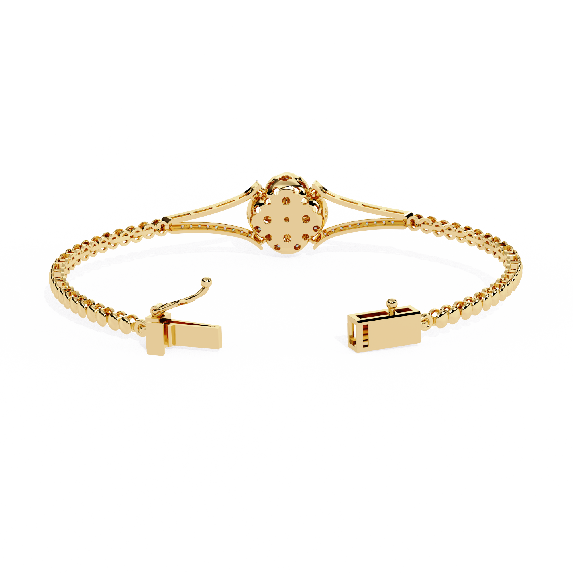 Buy Lab Grown Diamond Kada Bracelet Online India