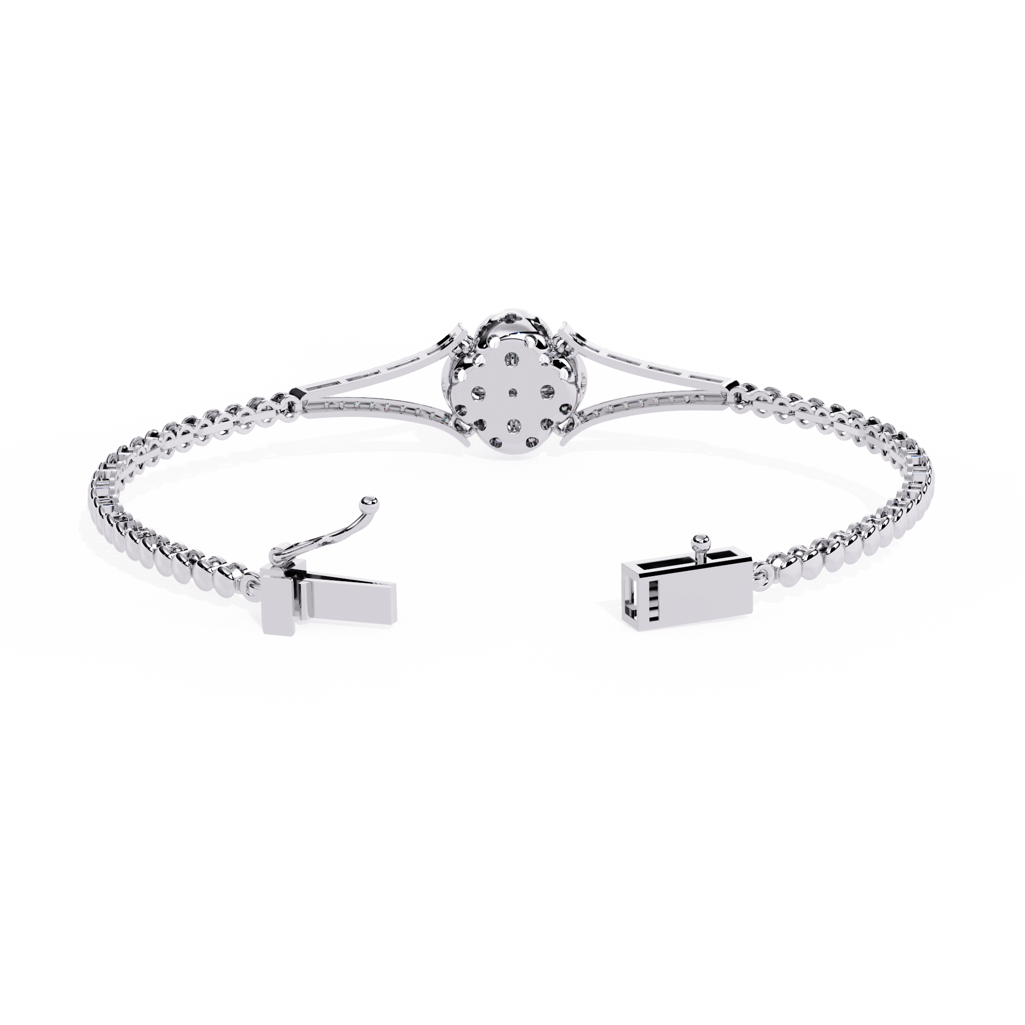 Buy Lab Grown Diamond Kada Bracelet Online India