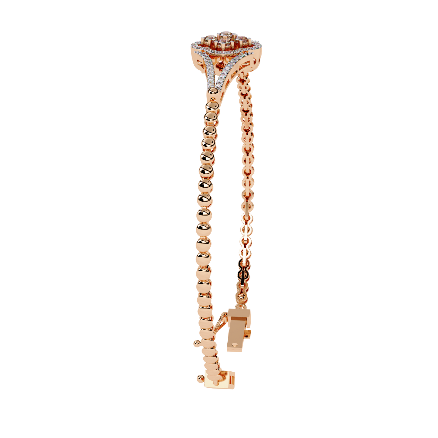 Buy Lab Grown Diamond Kada Bracelet Online India