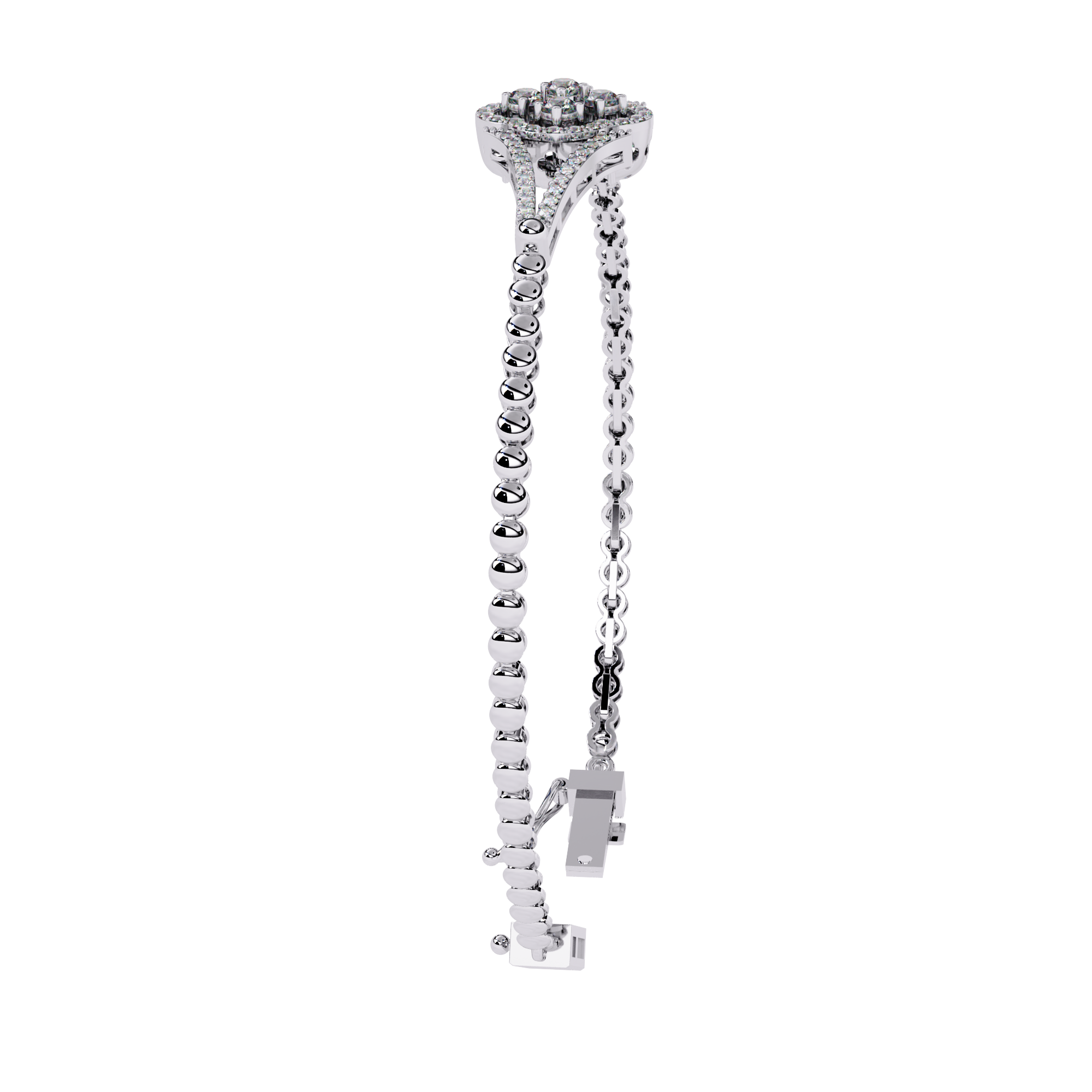 Buy Lab Grown Diamond Kada Bracelet Online India