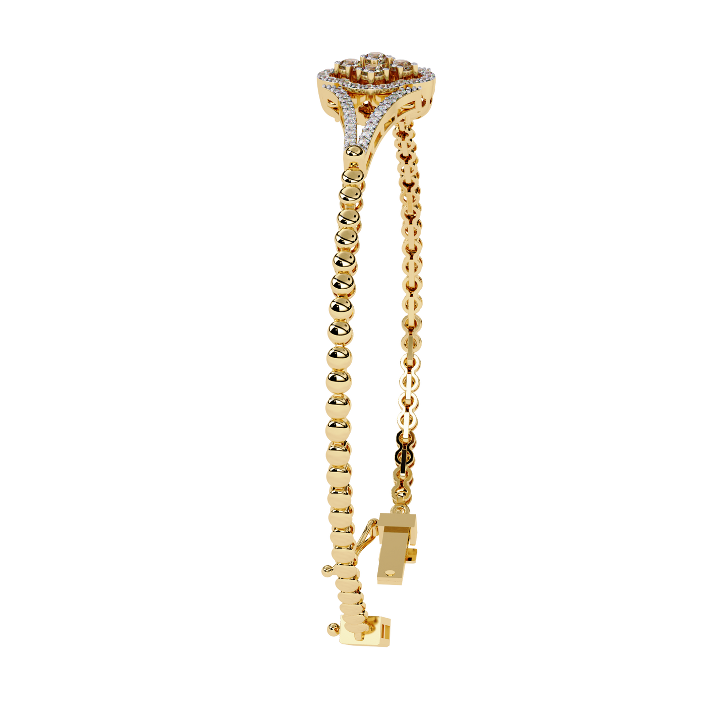 Buy Lab Grown Diamond Kada Bracelet Online India