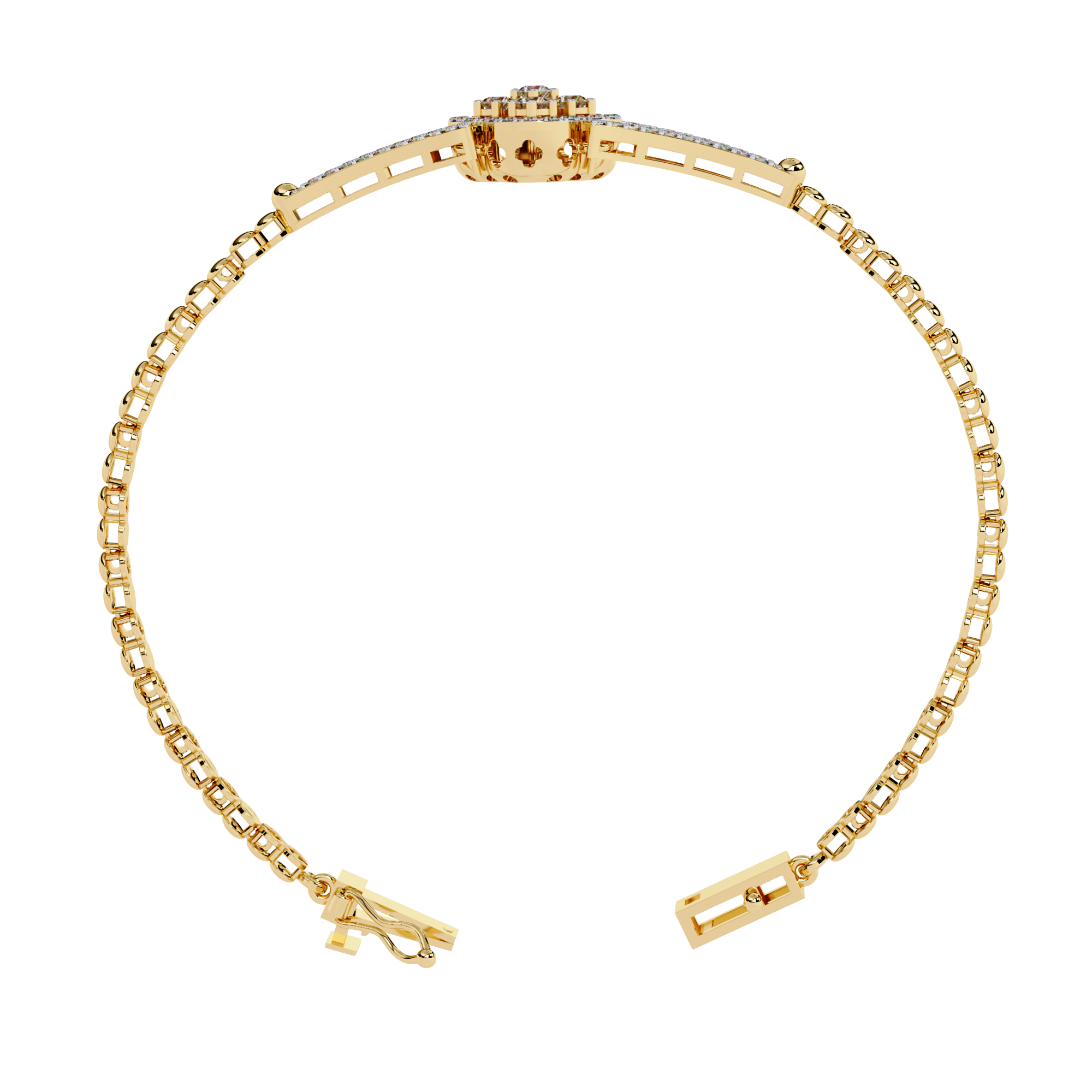 Buy Lab Grown Diamond Kada Bracelet Online India