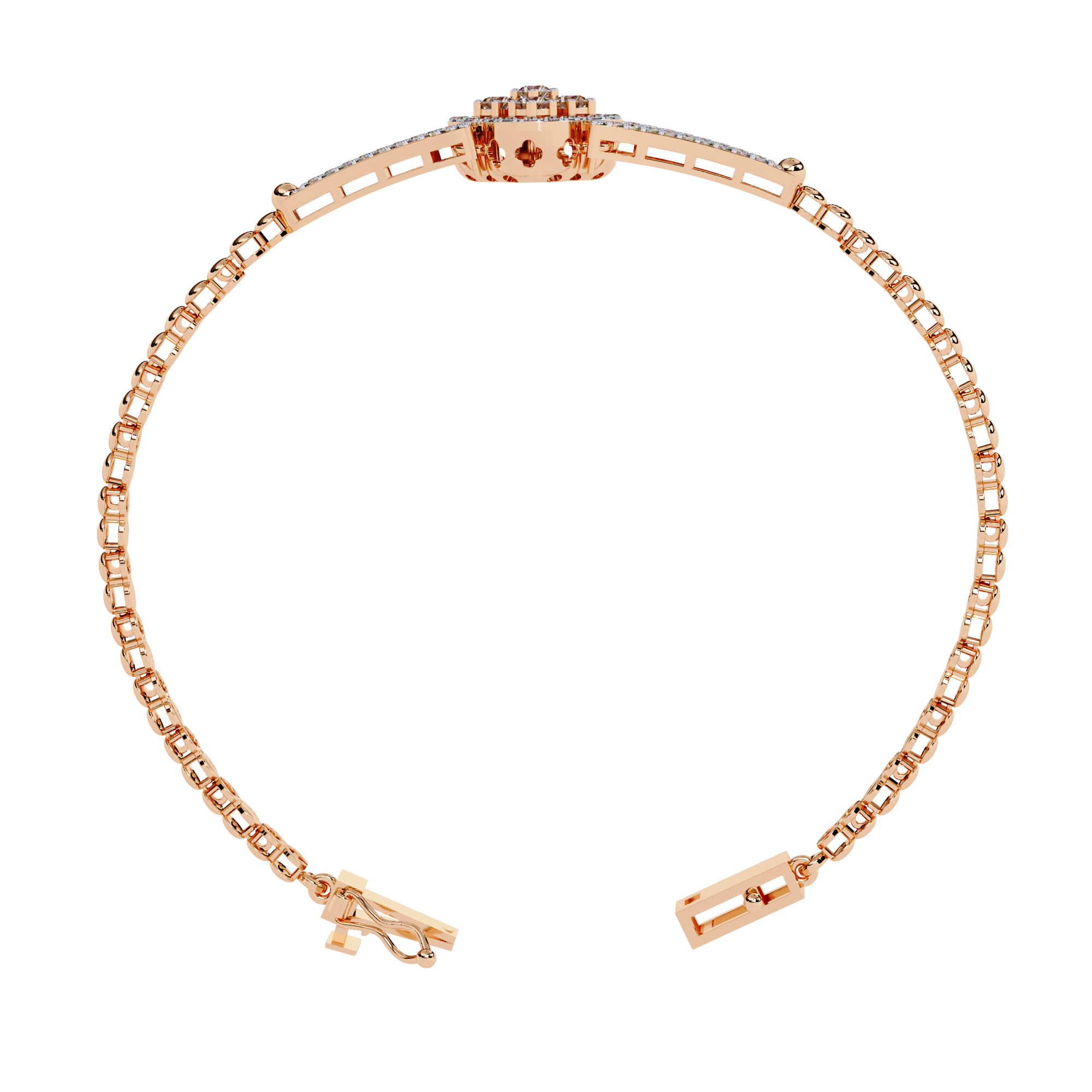 Buy Lab Grown Diamond Kada Bracelet Online India