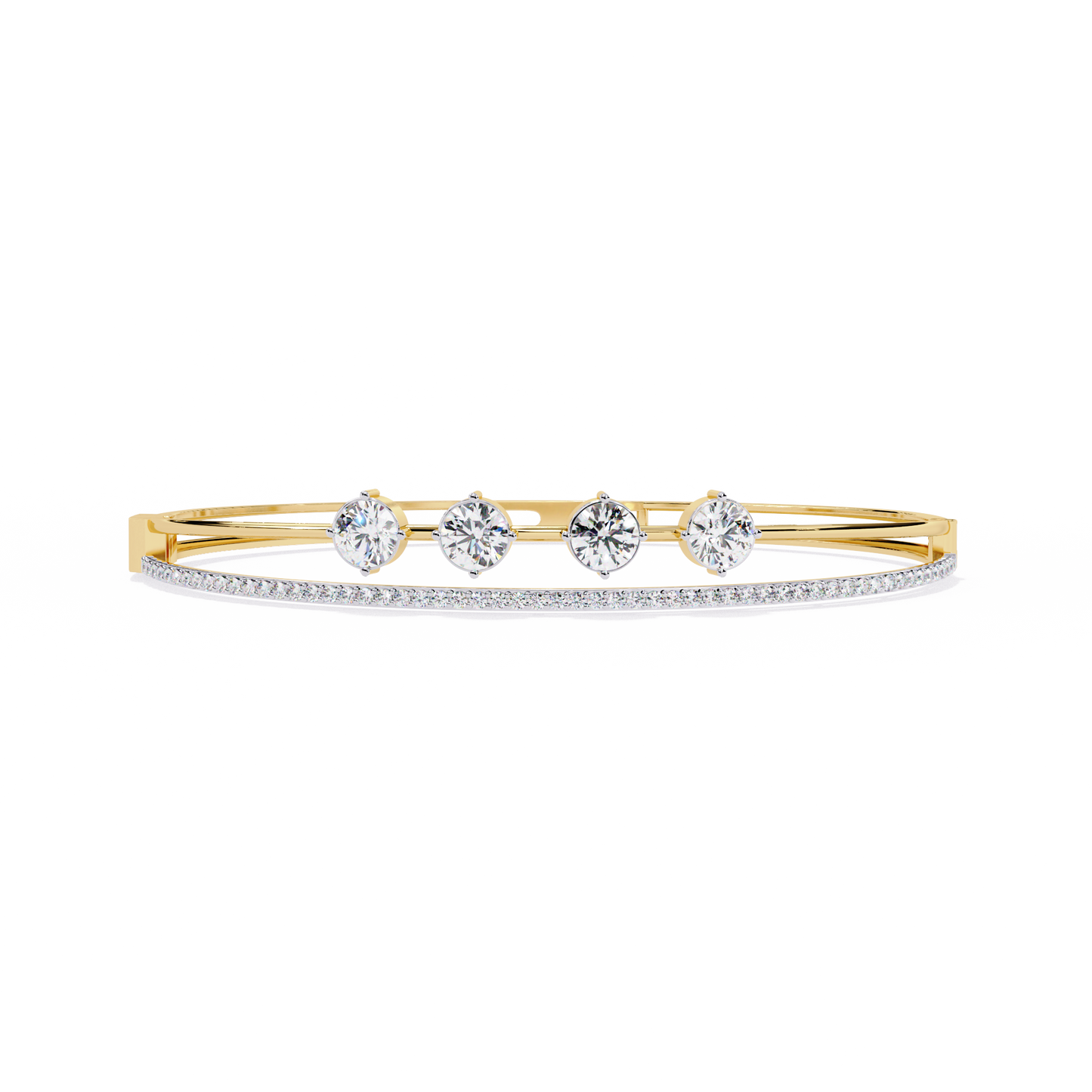Layered in Light Diamond Kada Bracelet
